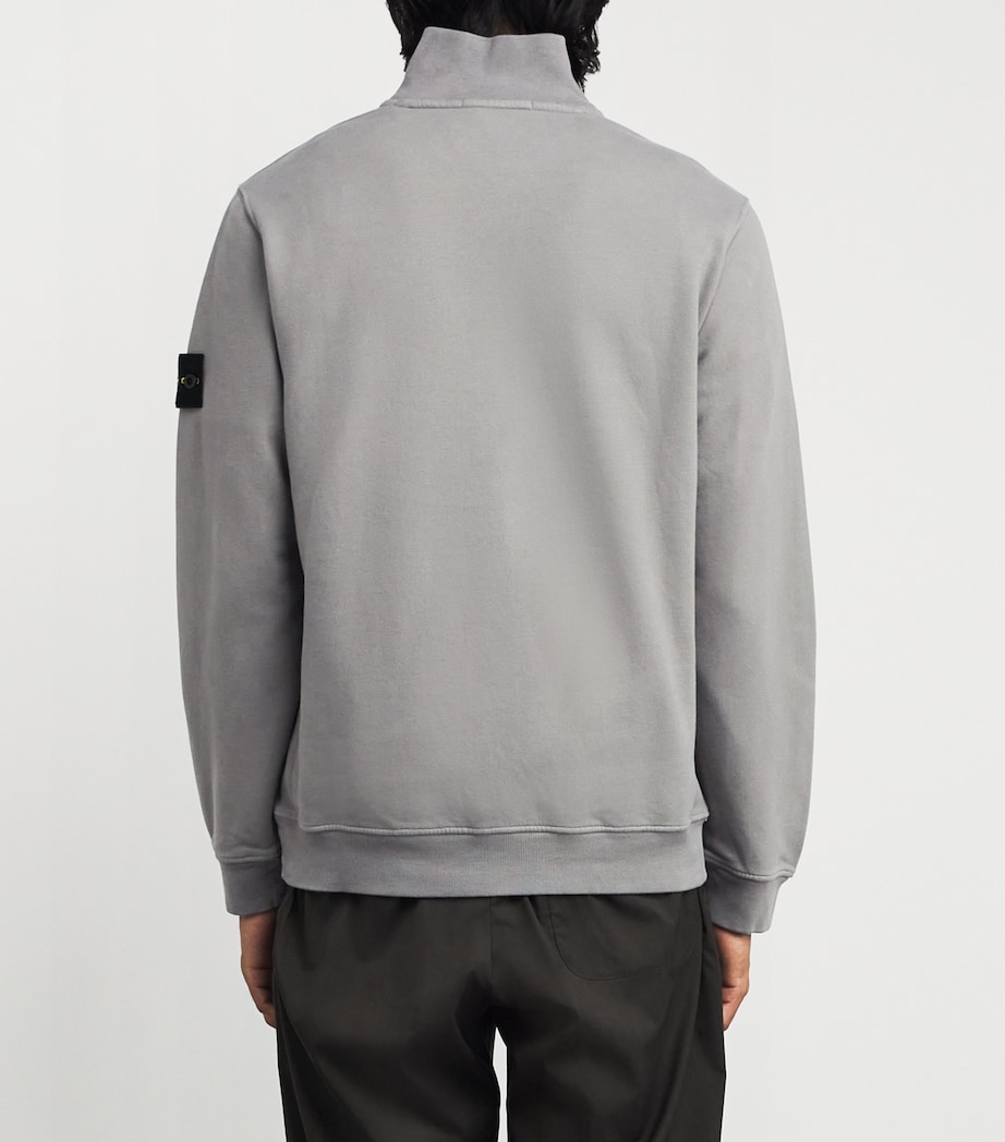 Cotton Half-Zip Sweatshirt V006B Image 4