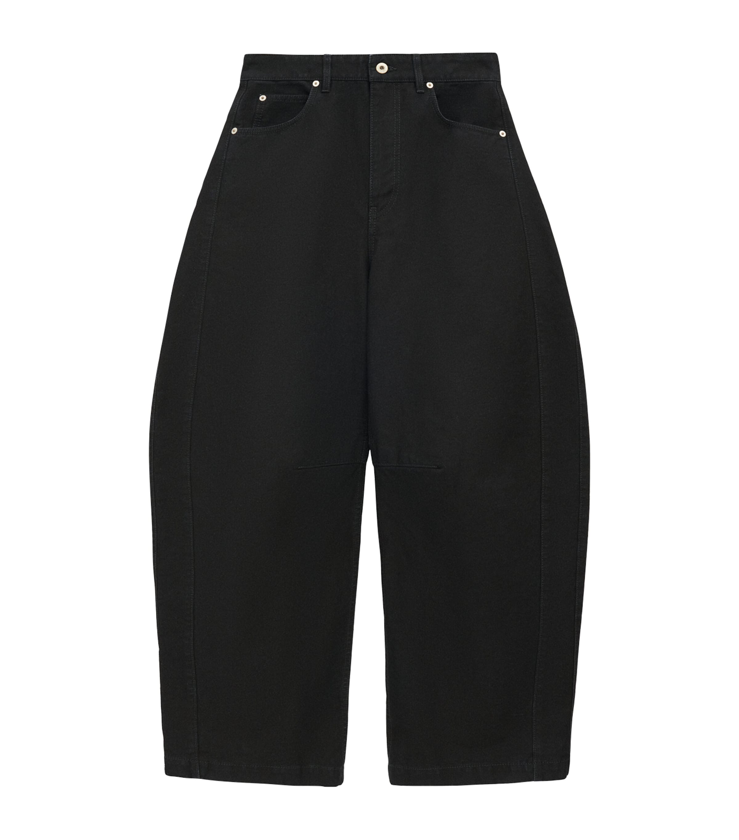Loewe Patch-detail Barrel Jeans In Black