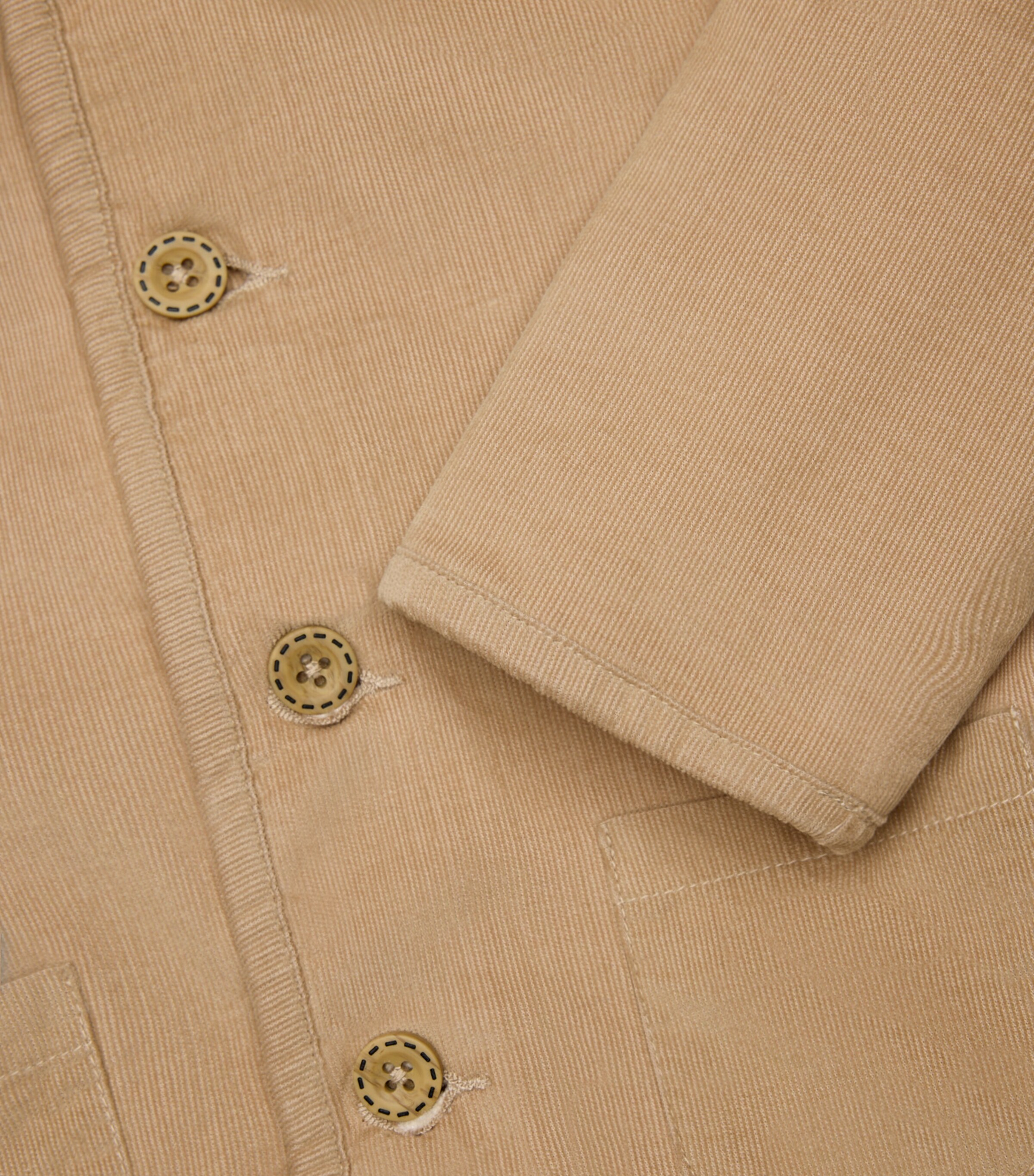 Corduroy Hooded Jacket (Newborn-18 Months) MUSHROOM Image 2