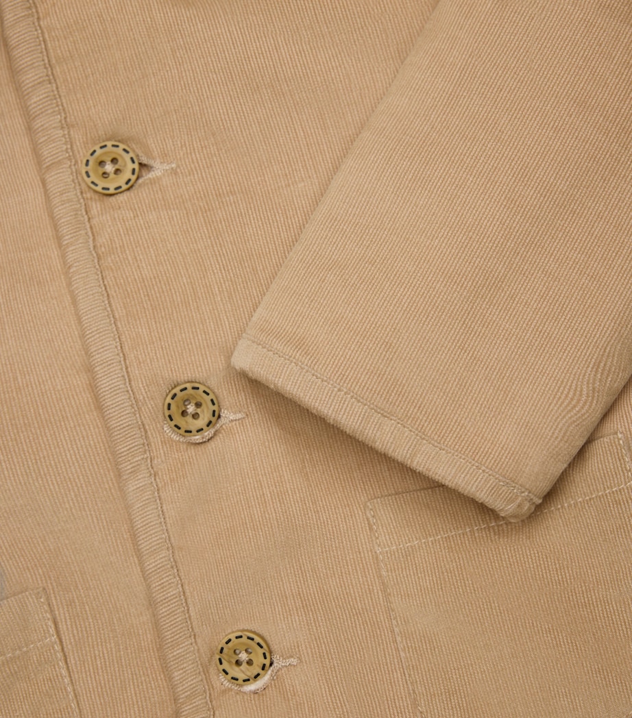 Corduroy Hooded Jacket (Newborn-18 Months) MUSHROOM Image 2