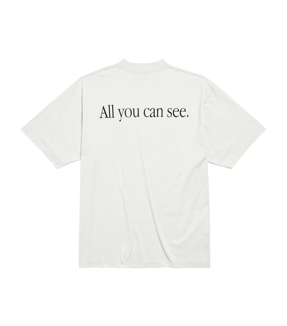 Balenciaga Mens Cotton 360 Sunglasses T-Shirt Image 2