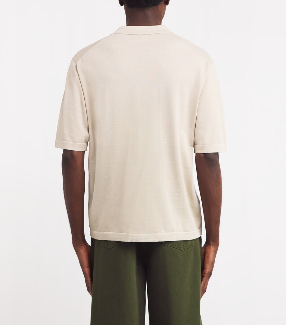 Cotton Short-Sleeve Shirt 01045 - SABBIA/SAND Image 4