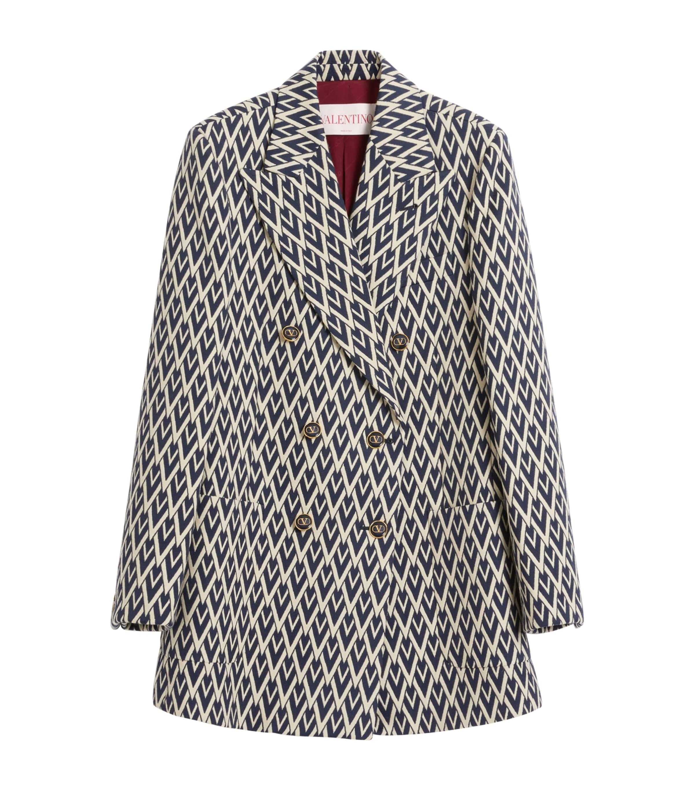Valentino Giacca Doppiopetto Moss