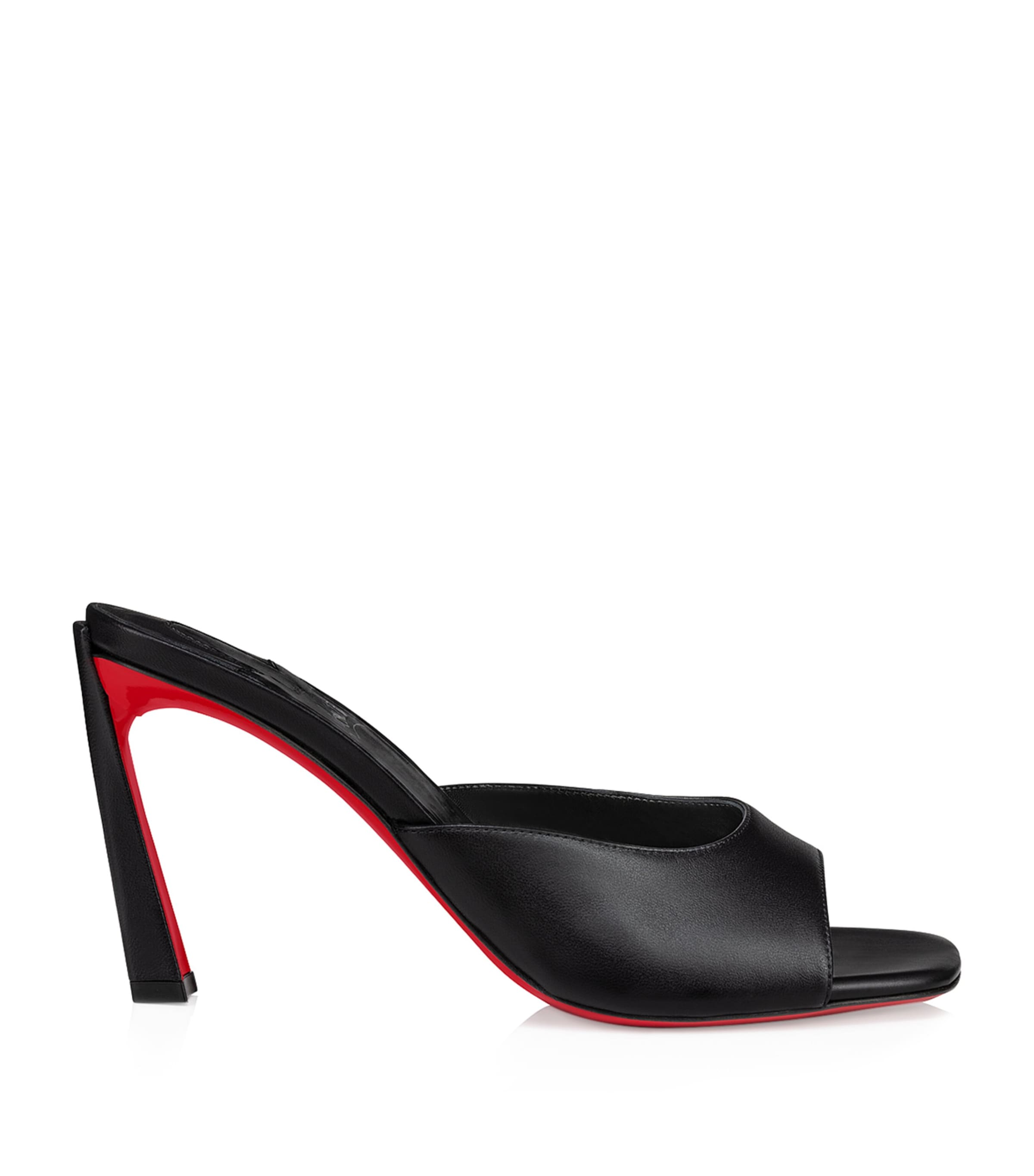 Christian Louboutin Condora 85 Leather Mules In Black