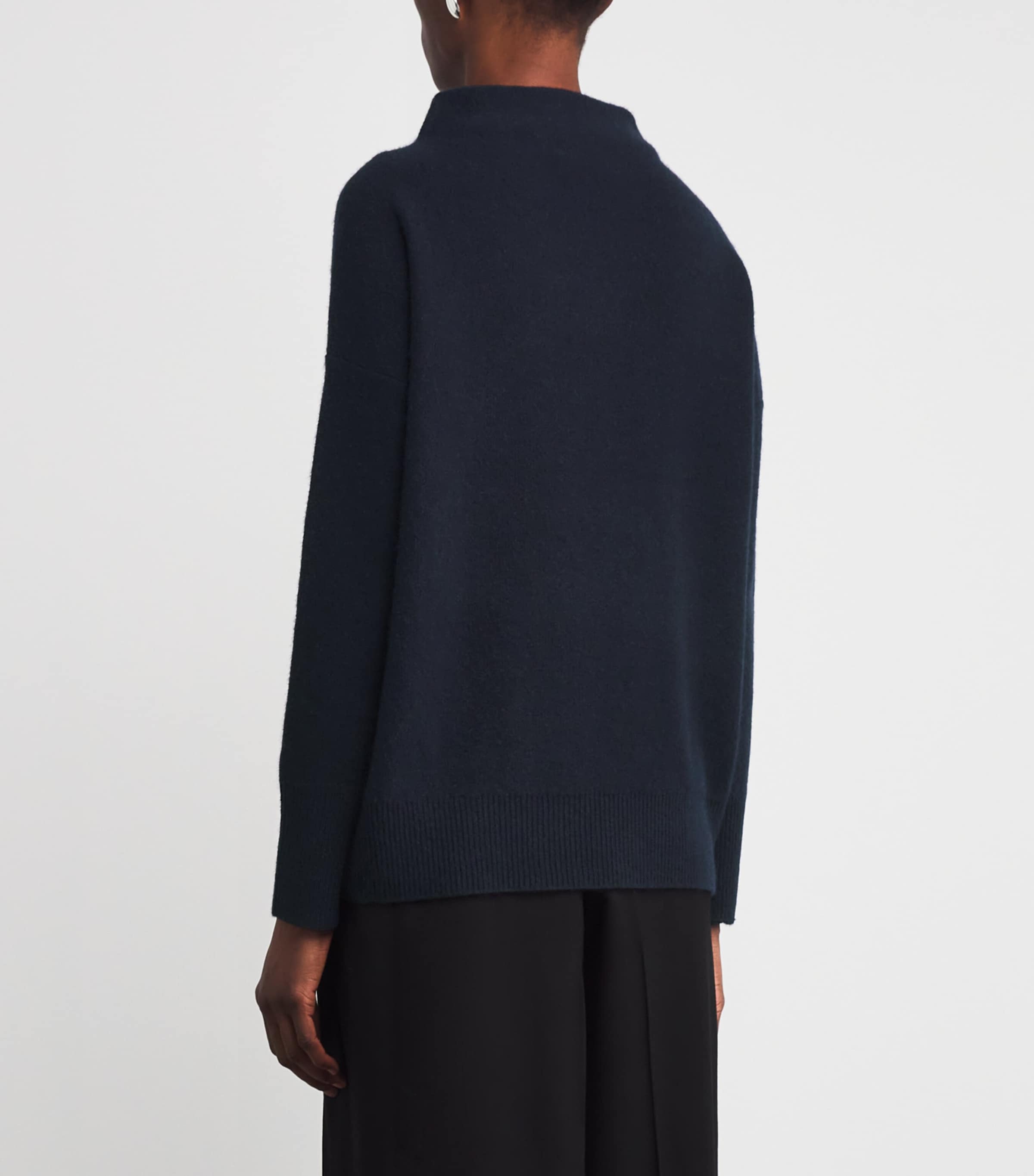 Cashmere Funnel-Neck Sweater 403CBL COASTAL Image 4