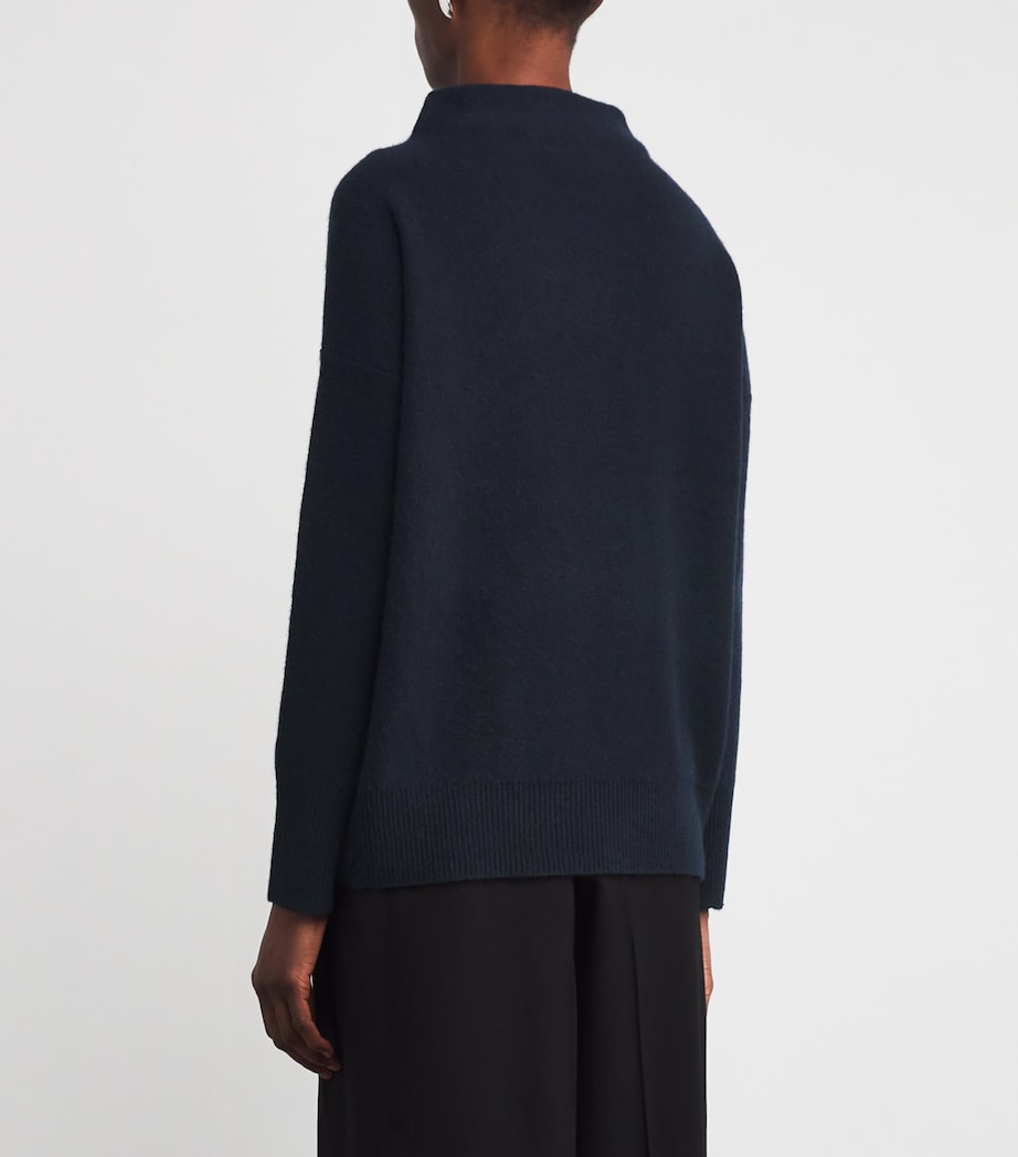 Cashmere Funnel-Neck Sweater 403CBL COASTAL Image 4
