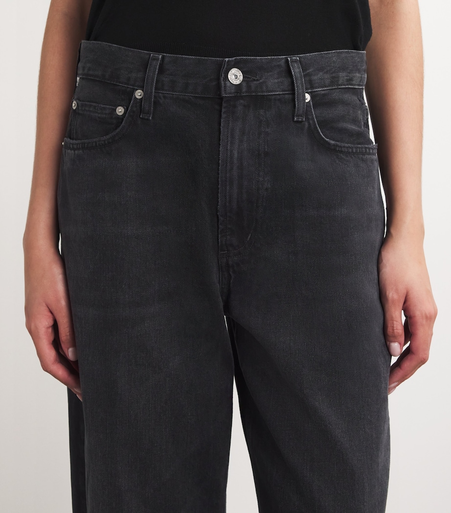 Miro Mid-Rise Relaxed Jeans DOMINO (WSH BLK) Image 6