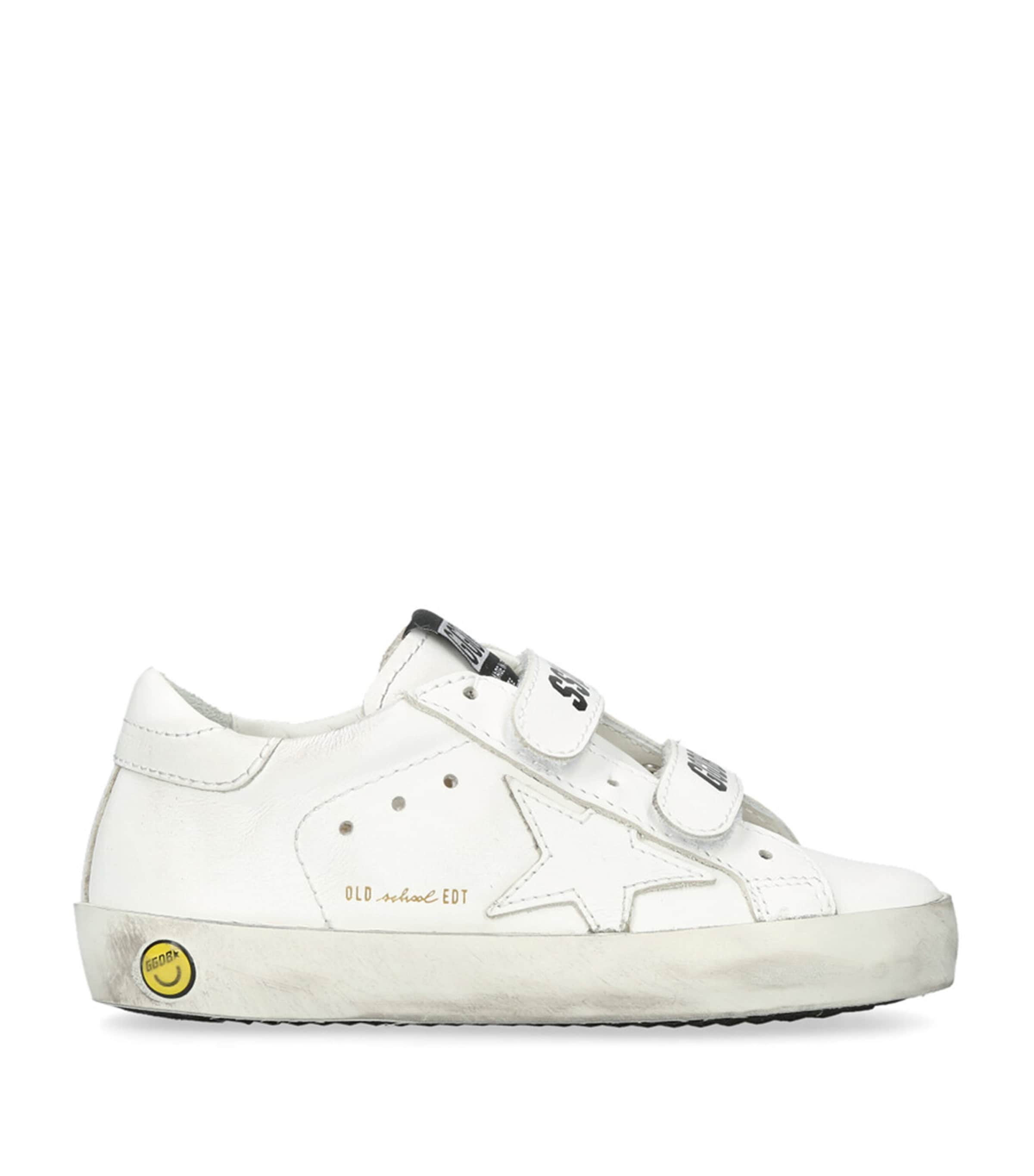 Golden Goose Girls White Kids Old Skool Distressed Leather Low-top Trainers 6 Months-5 Years In White