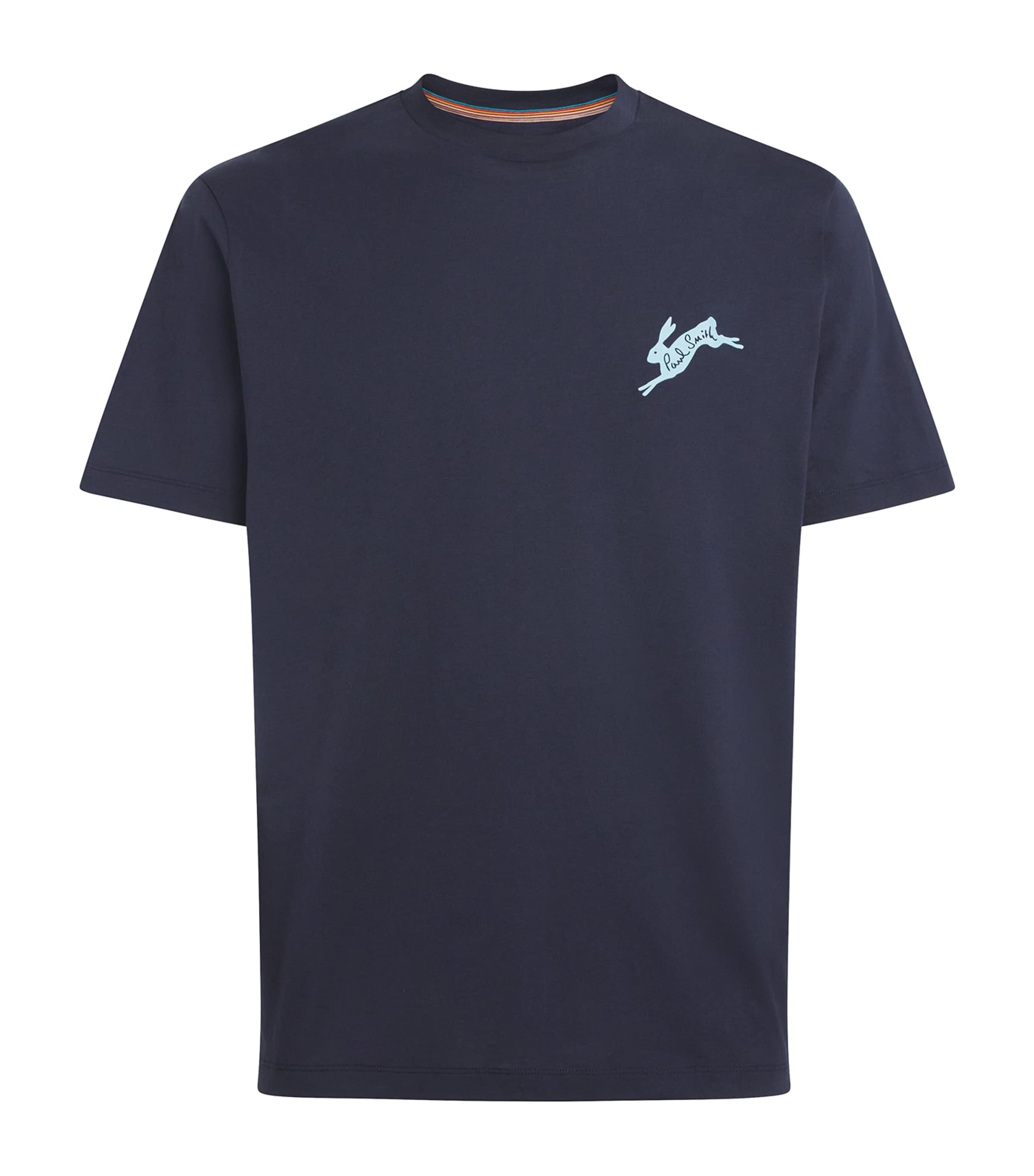 Paul Smith Mens Cotton Bunny Logo T-Shirt Navy Image 1