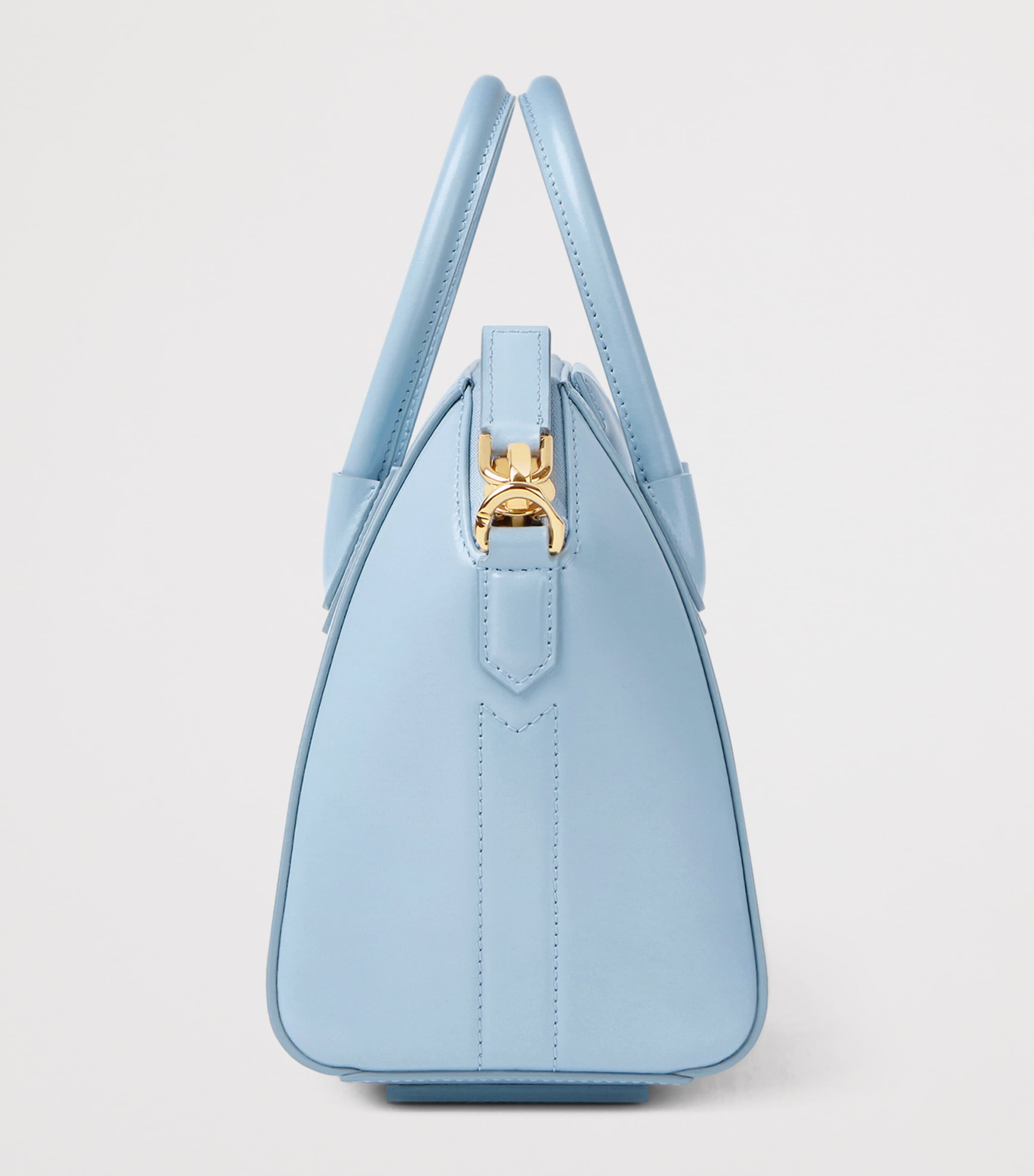 Mini Leather Antigona Top-Handle Bag LIGHT BLUE Image 3