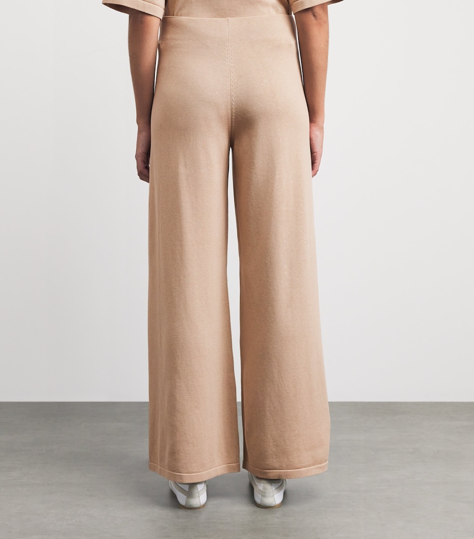 Falke Womens Silk-Cotton Leggings Camel Image 5