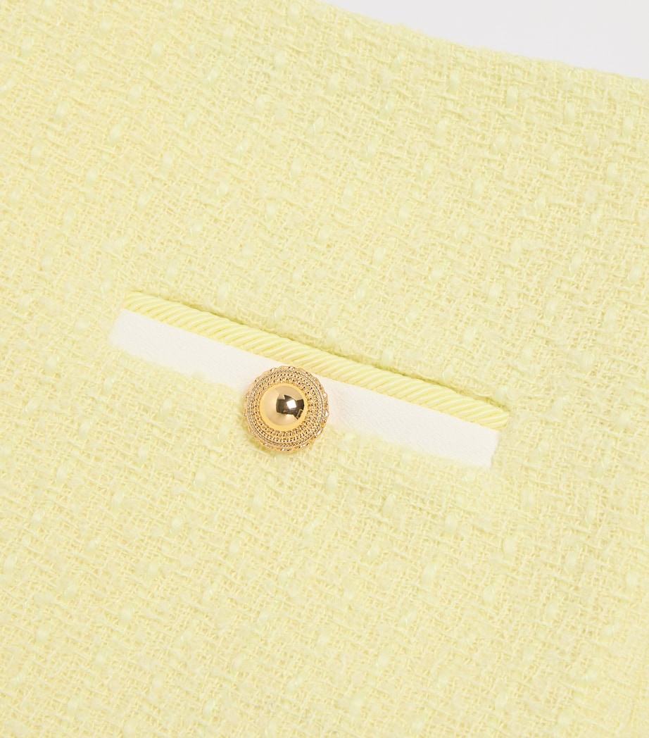 Bouclé Mini Skirt (3-12 Years) YELLOW Image 4