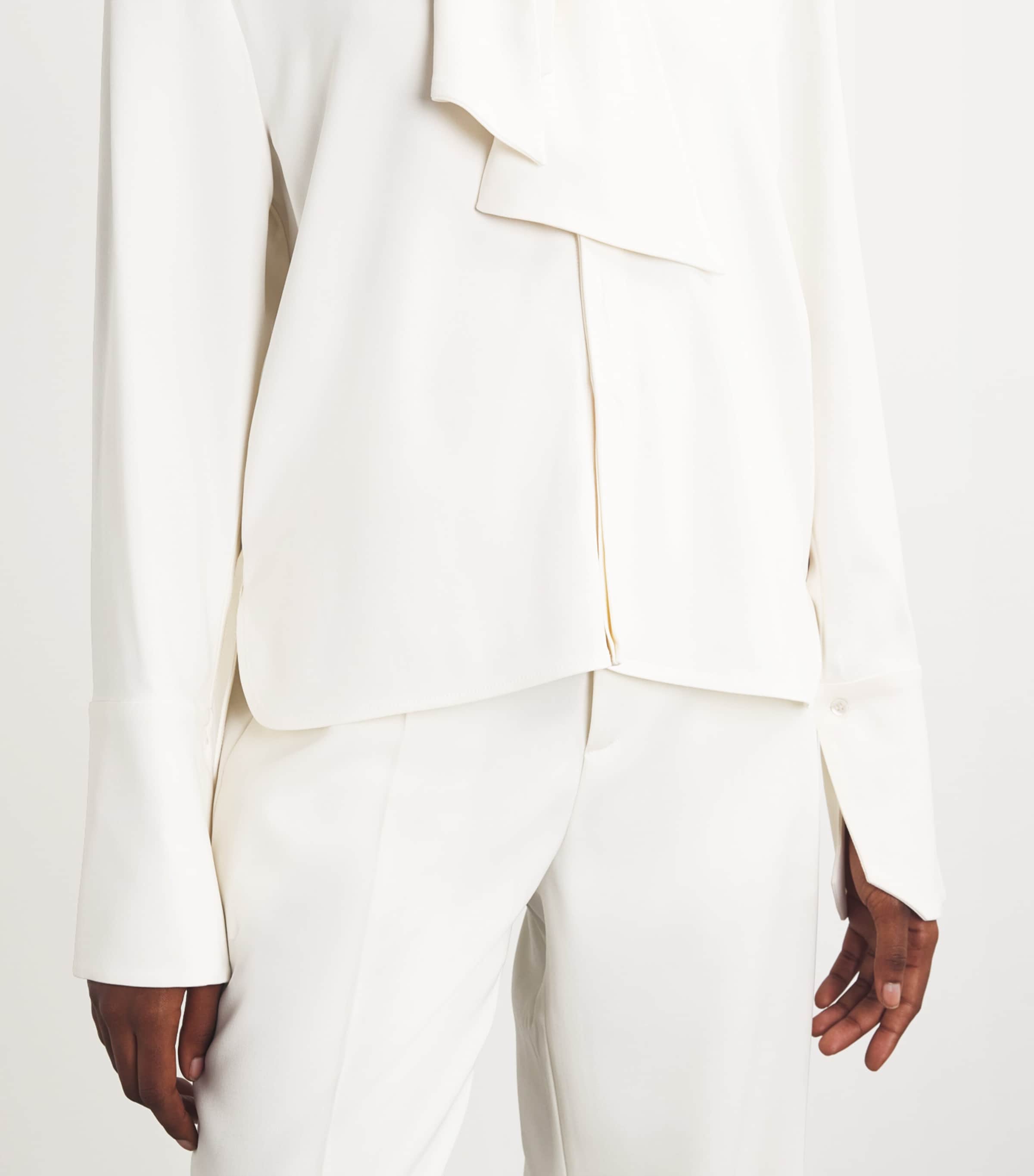 Pussybow Blouse 101 IVORY Image 6