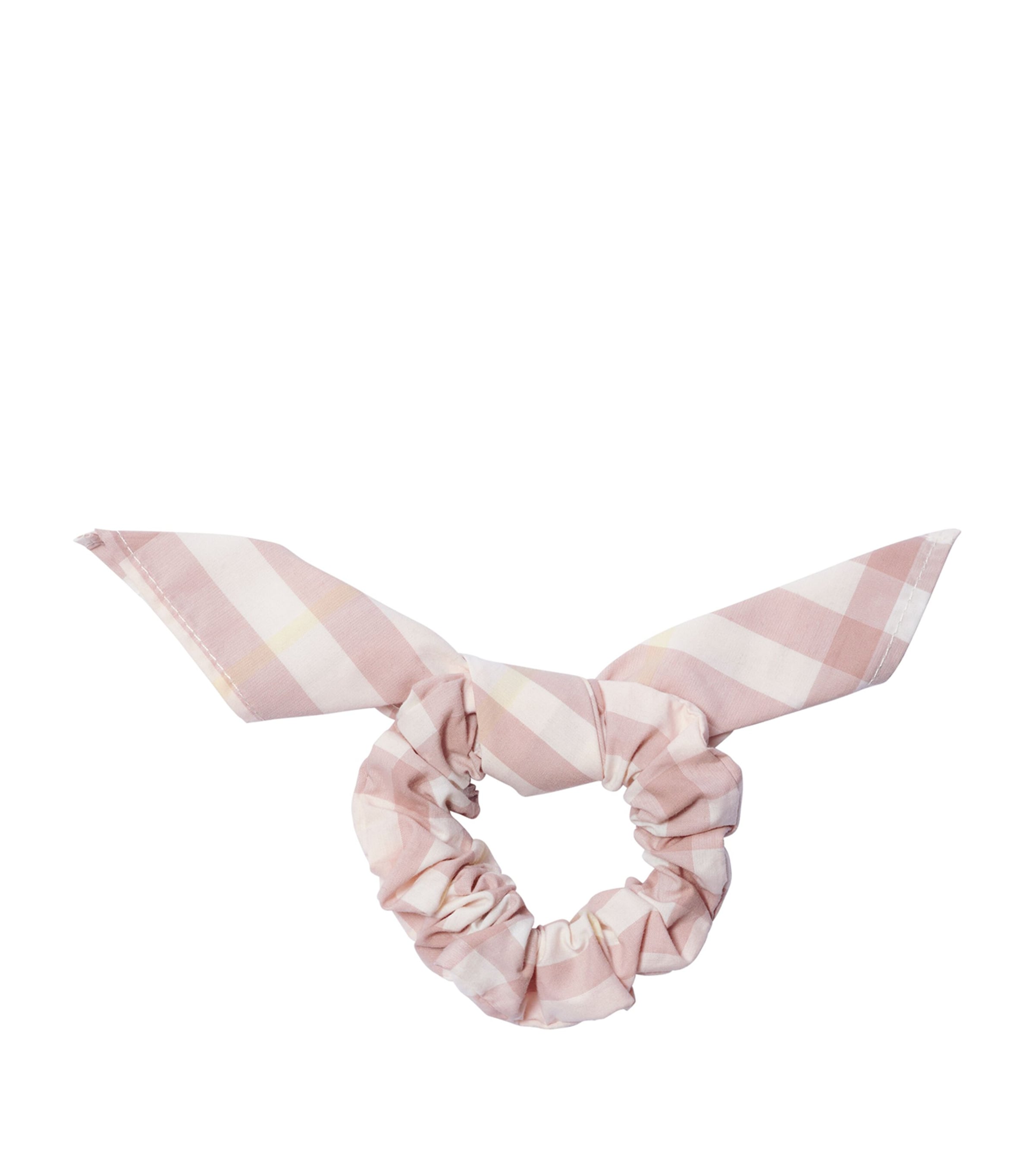 Burberry Check Cotton Scrunchie In Multi