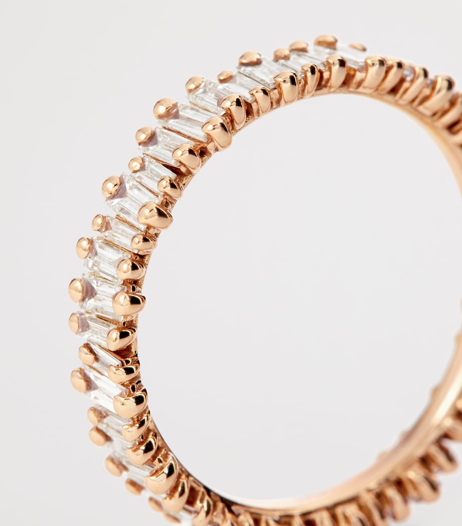 Suzanne Kalan Rose Gold and Diamond Classic Eternity Ring Rg/wd Image 5
