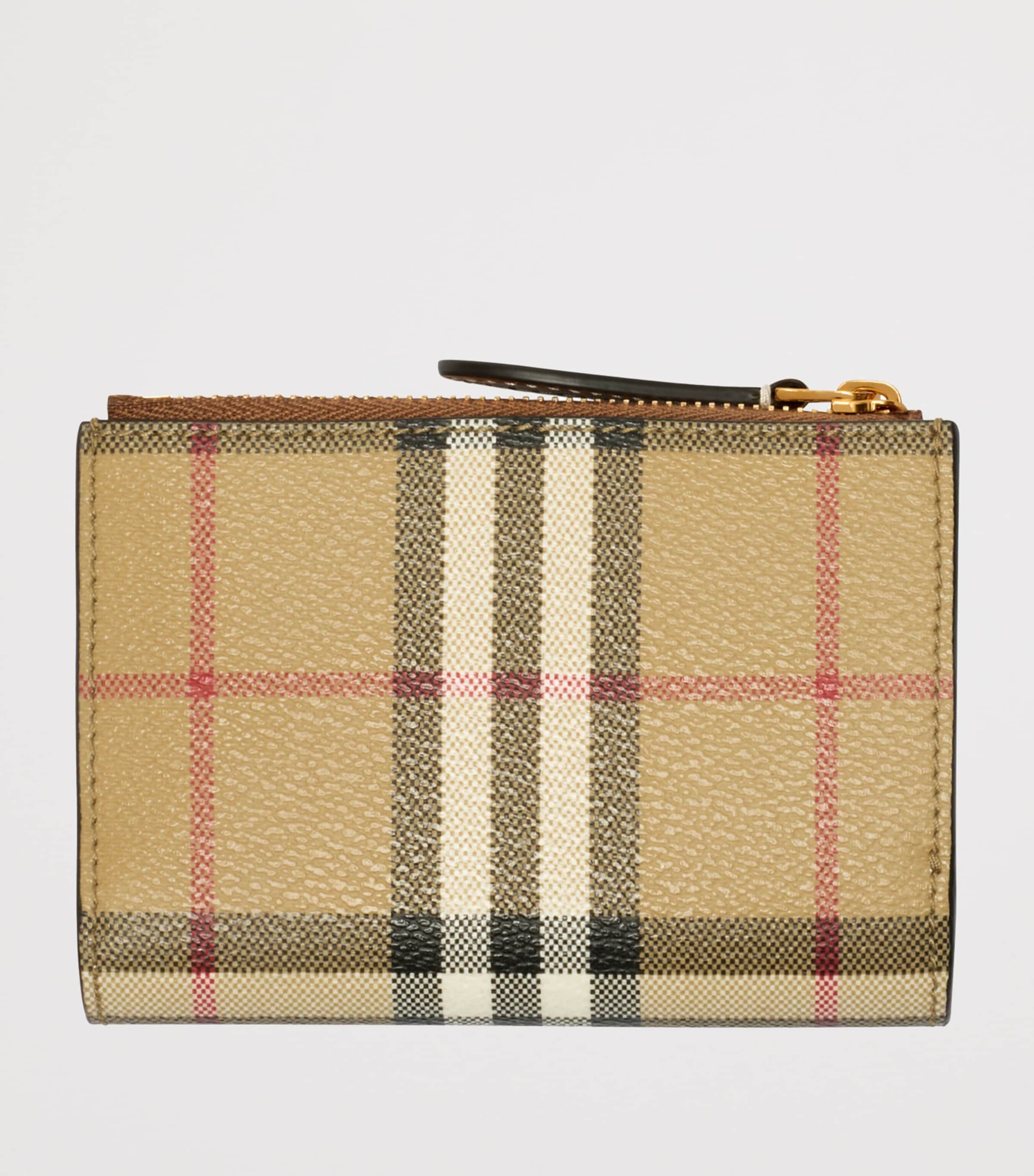 Burberry Check Bifold Wallet Vntg Chk/briar Brown Image 3