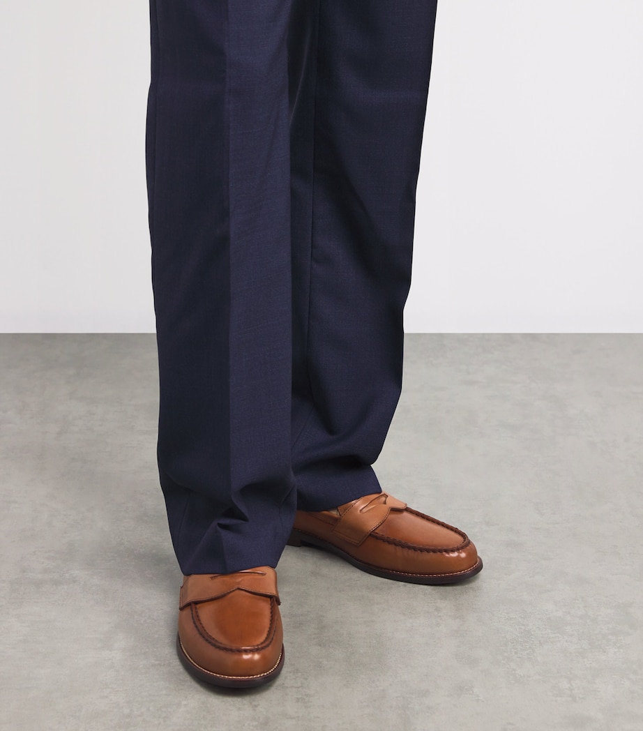 Leather Penny Loafers CLA TAN Image 6