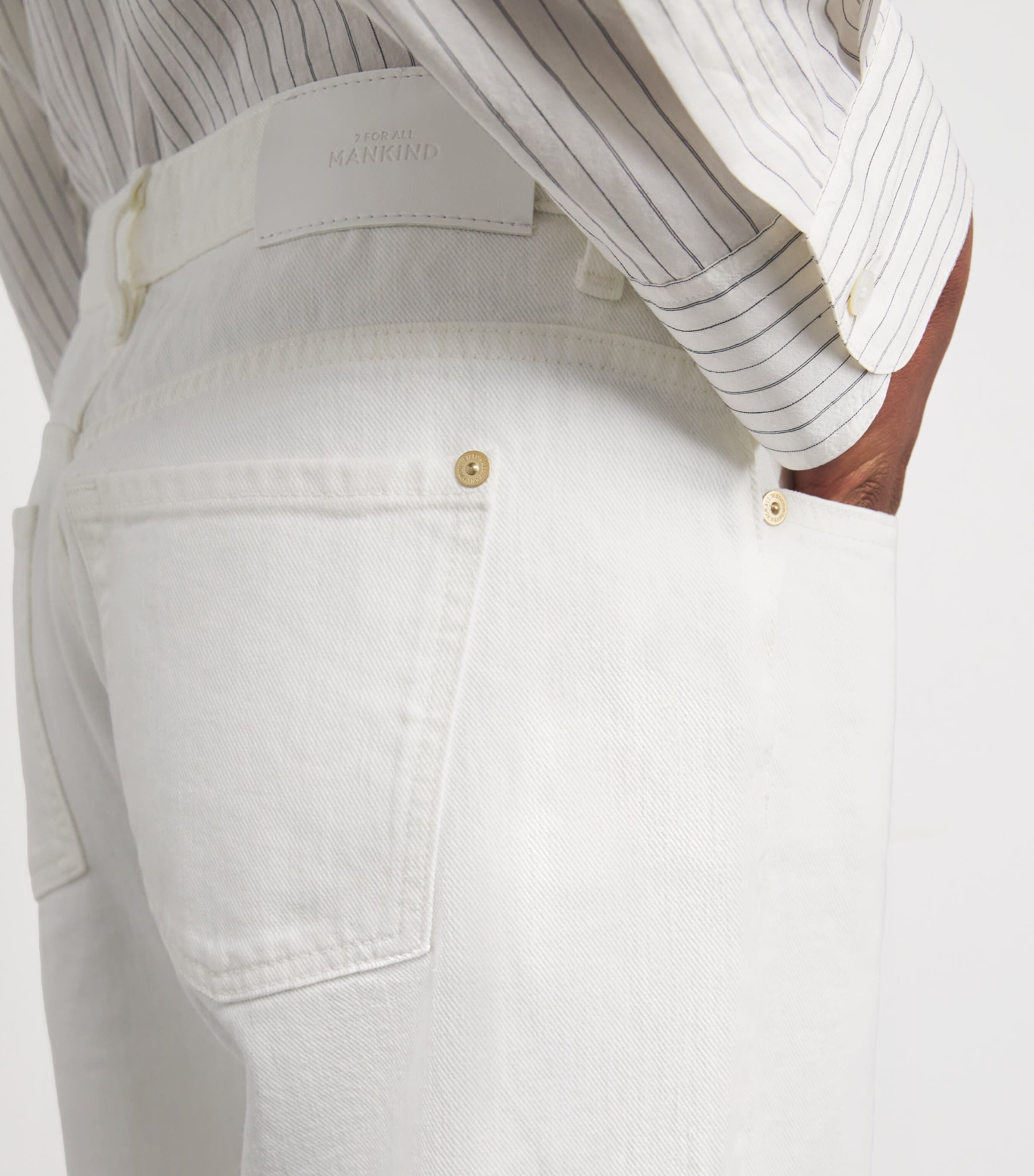 Comfort Fabric Low Straight Jeans MILKYWAY Image 6