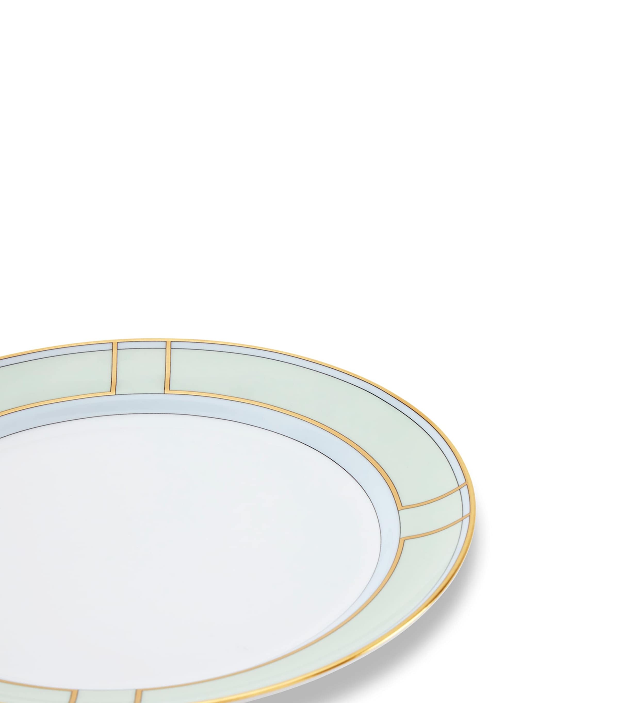 GINORI 1735 Porcelain Colonna Diva Verde Dinner Plate (27cm) Image 5