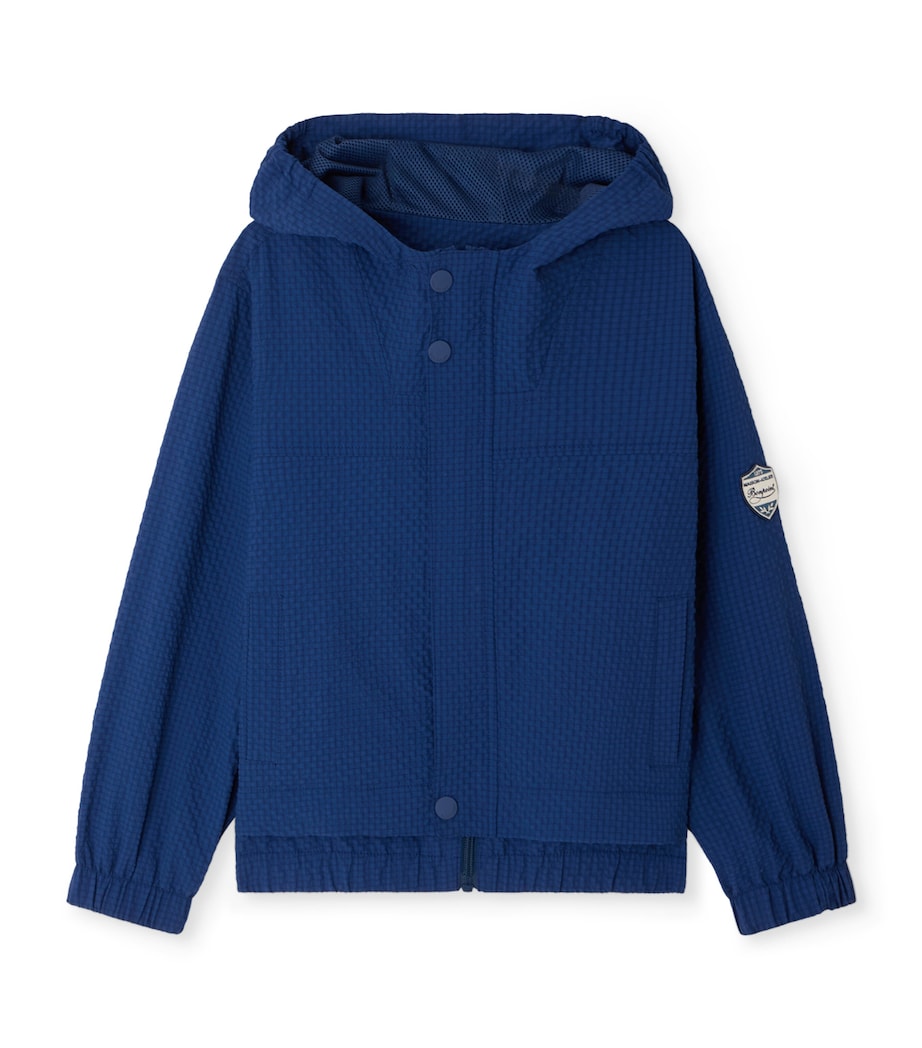 Seersucker Hooded Lenny Jacket (4-8 Years) BLEU INTENSE Image 1