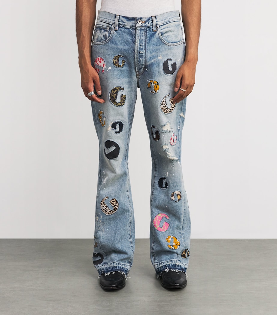 Flared G-Time Jeans MEDIUM WASH INDIGO Image 3