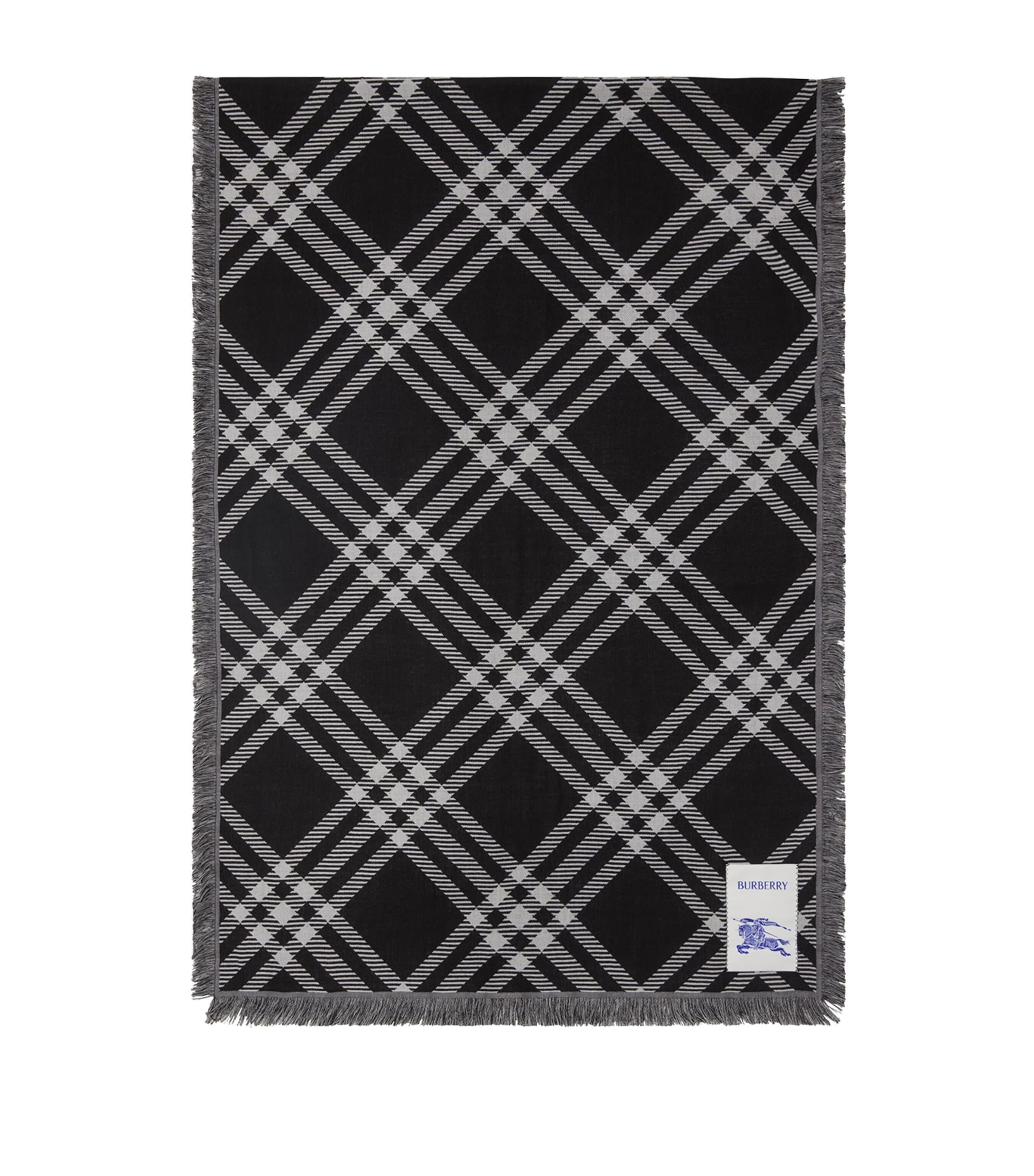Burberry Silk-wool Wide Check Scarf