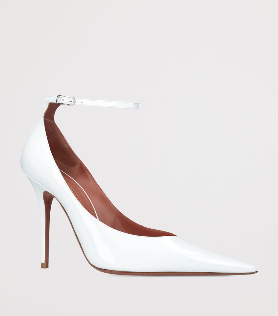 Patent Leather Anok Pumps 105 WHITE Image 3