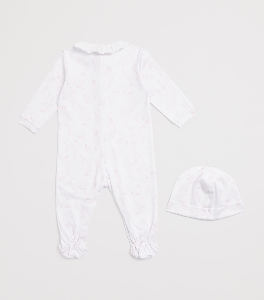 Givenchy Kids Organic Cotton All-In-One and Hat Set (6-18 Months) Pink Image 2