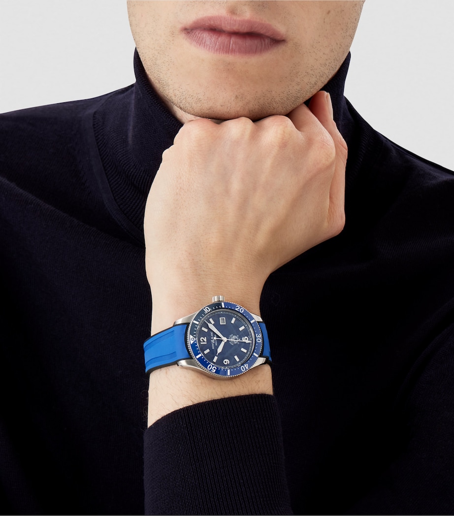 Stainless Steel 1858 Iced Sea Automatic Date Watch 41mm MULTI Image 3