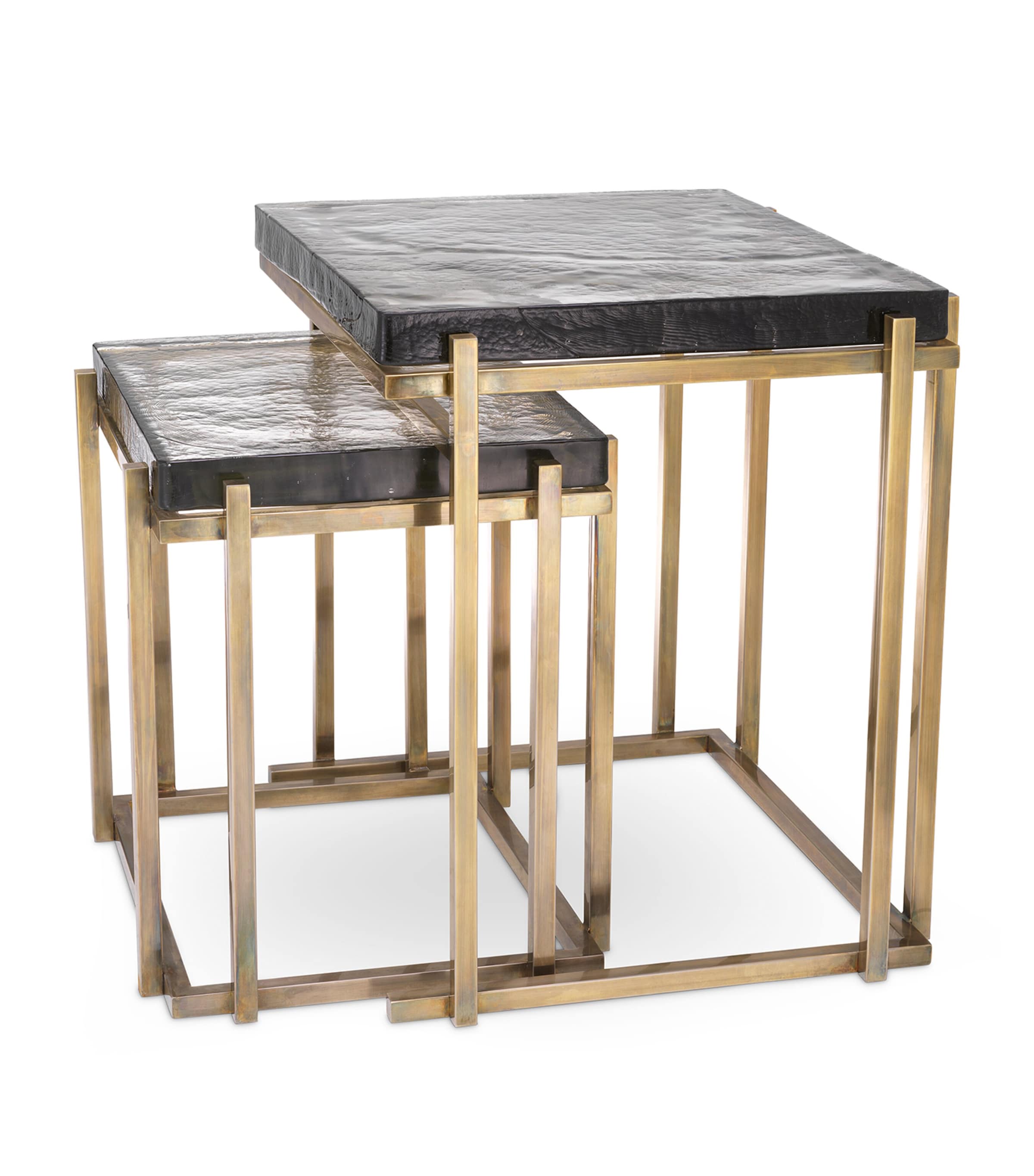 Niemeyer Side Tables (Set of 2) BRASS Image 1
