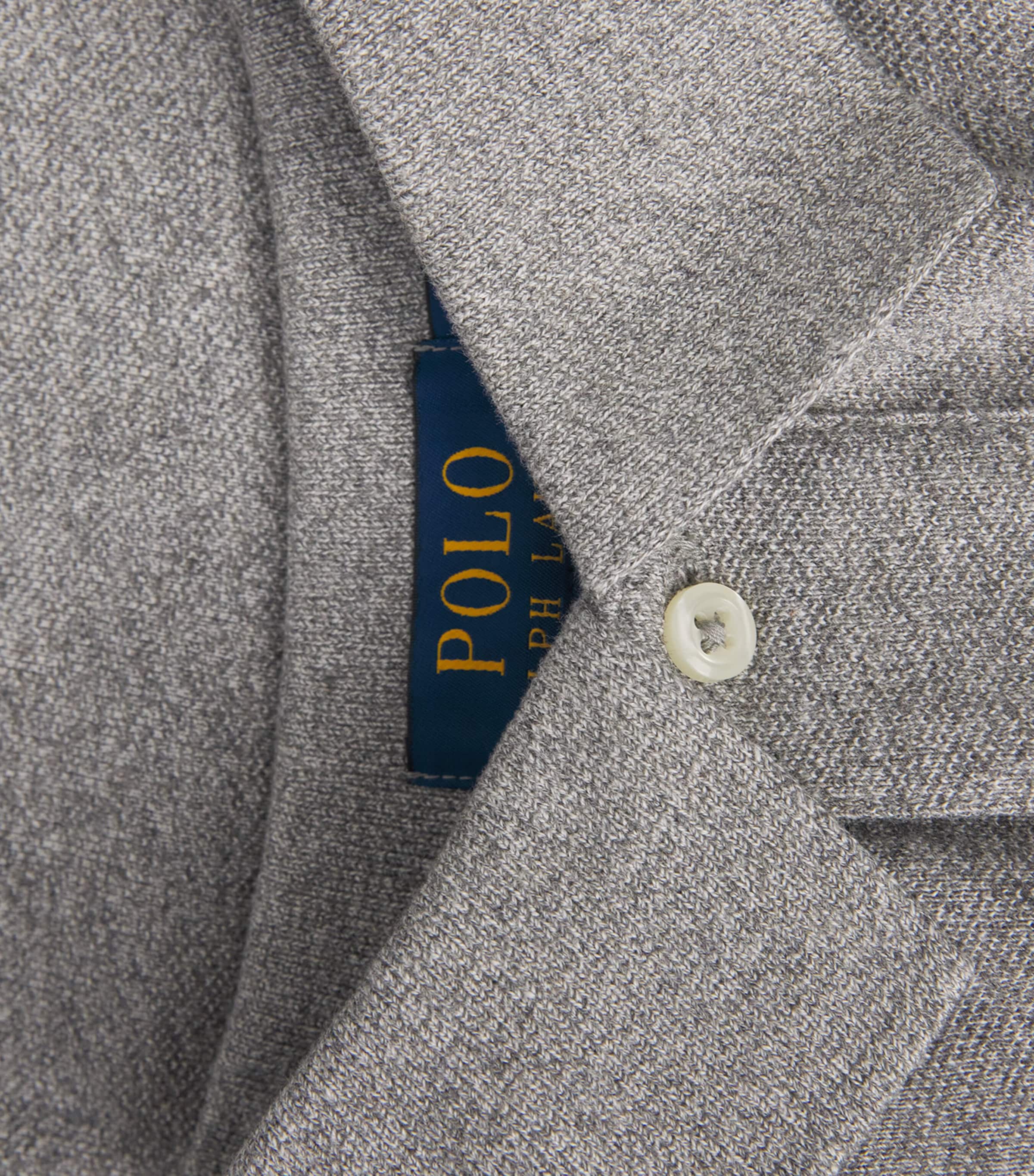 Polo Ralph Lauren Grey Cotton Polo Pony Polo Shirt | Harrods RS