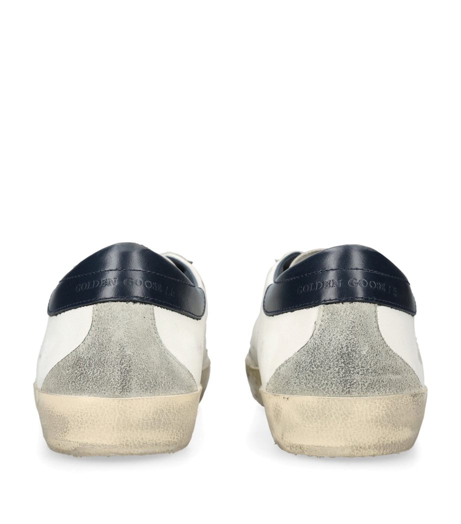 Leather Superstar Classic Sneakers WHITE/NAVY Image 2