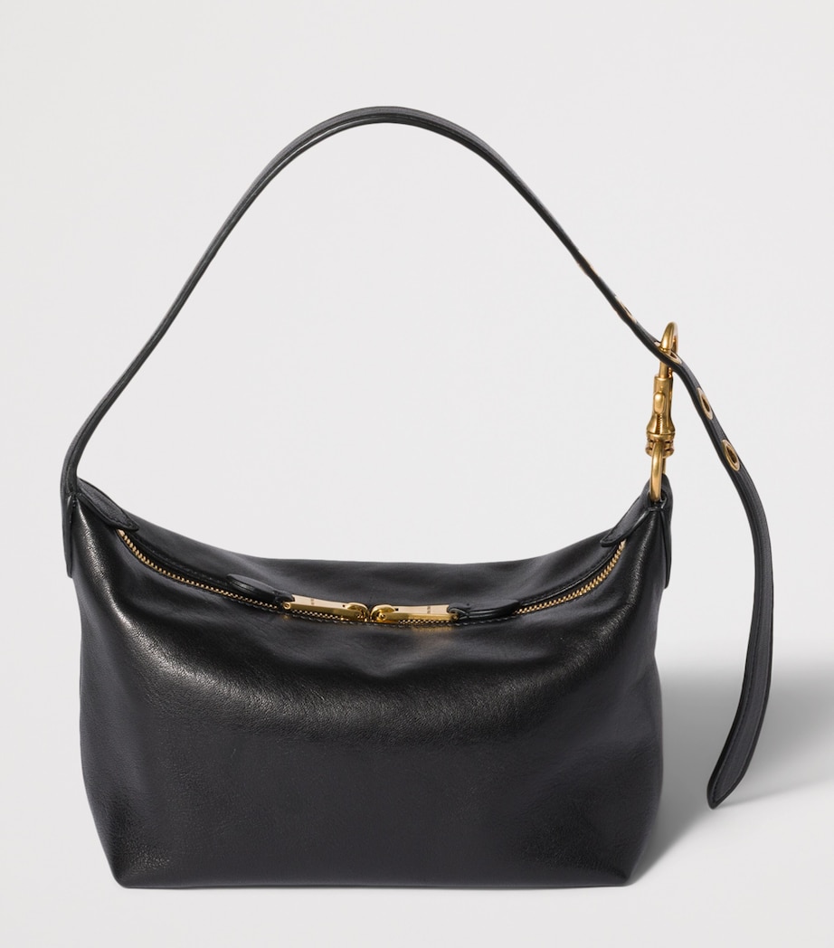 Miu Miu Small Nappa Leather Spirit Shoulder Bag Black Image 4
