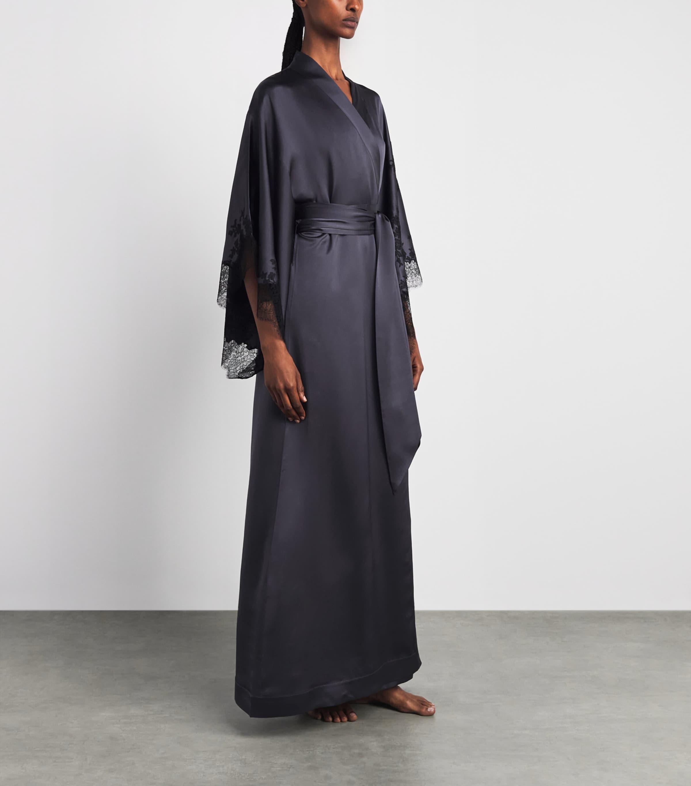 Carine Gilson Womens Silk Long Cérès Robe Noixdegalles Image 4