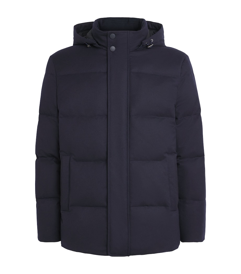 Canali Mens Wool Puffer Jacket Image 1