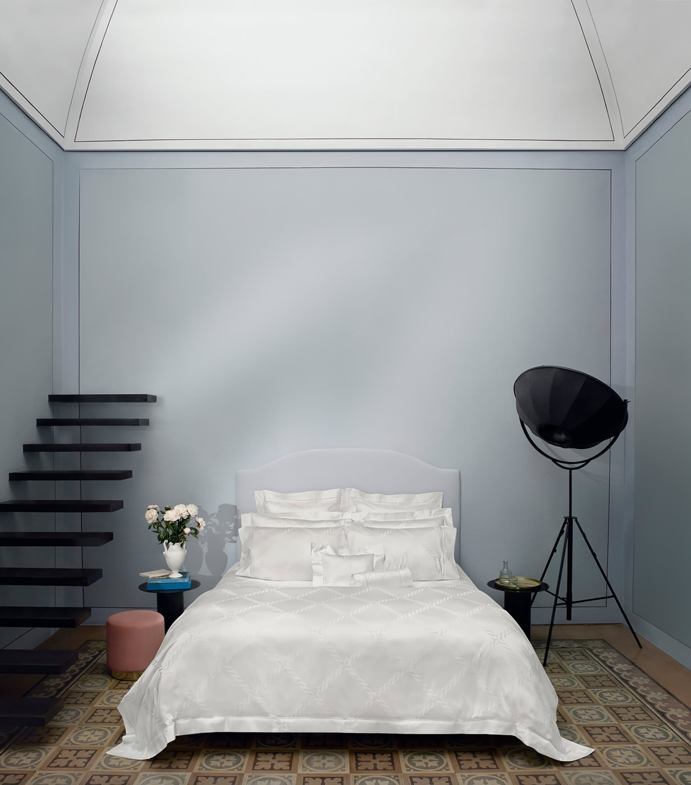 Pratesi Treccia Super King Duvet Cover (260cm x 220cm) White Image 3