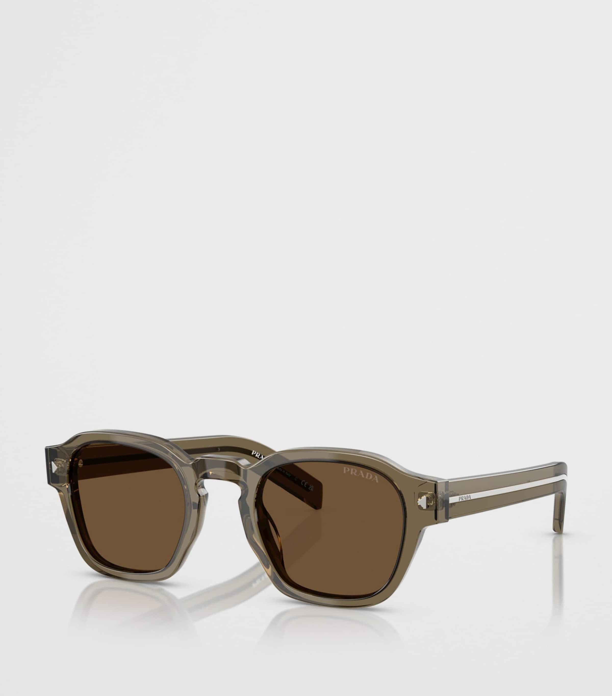 Prada Acetate Phantos Sunglasses Beige Image 2