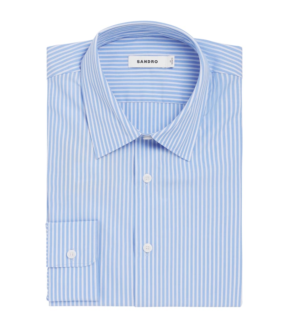 Cotton Striped Shirt BLUE SKY Image 1