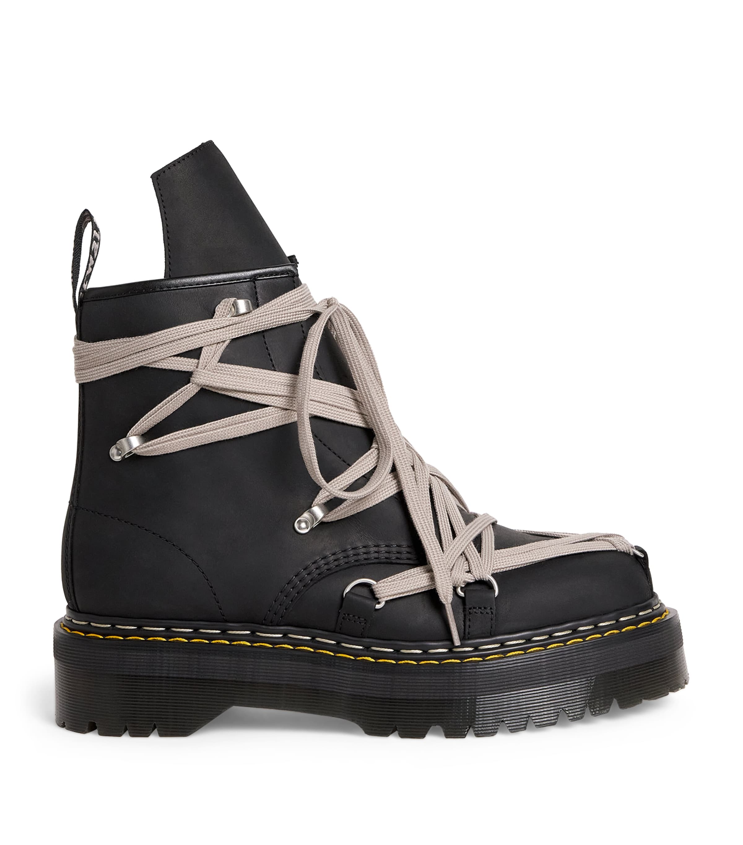 Rick Owens Black Rick Owens x Dr. Martens Leather Megalace Boots