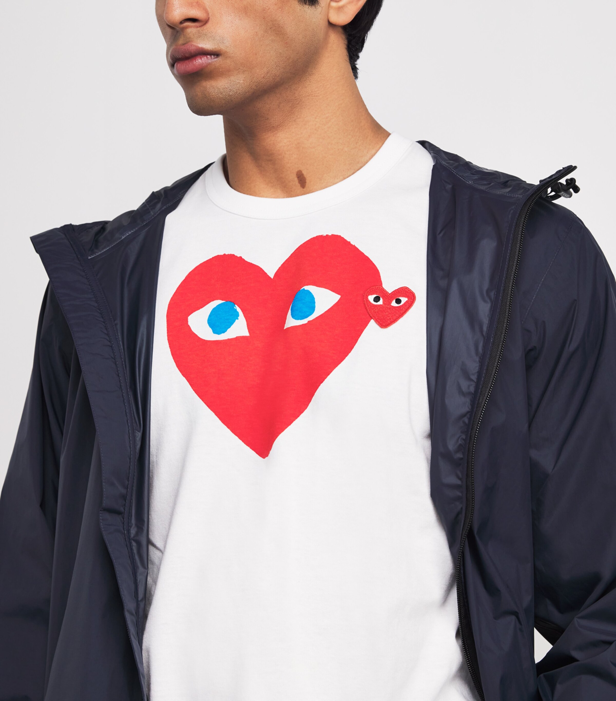 Comme Des Garçons Play Mens Heart Logo T-Shirt White Image 6