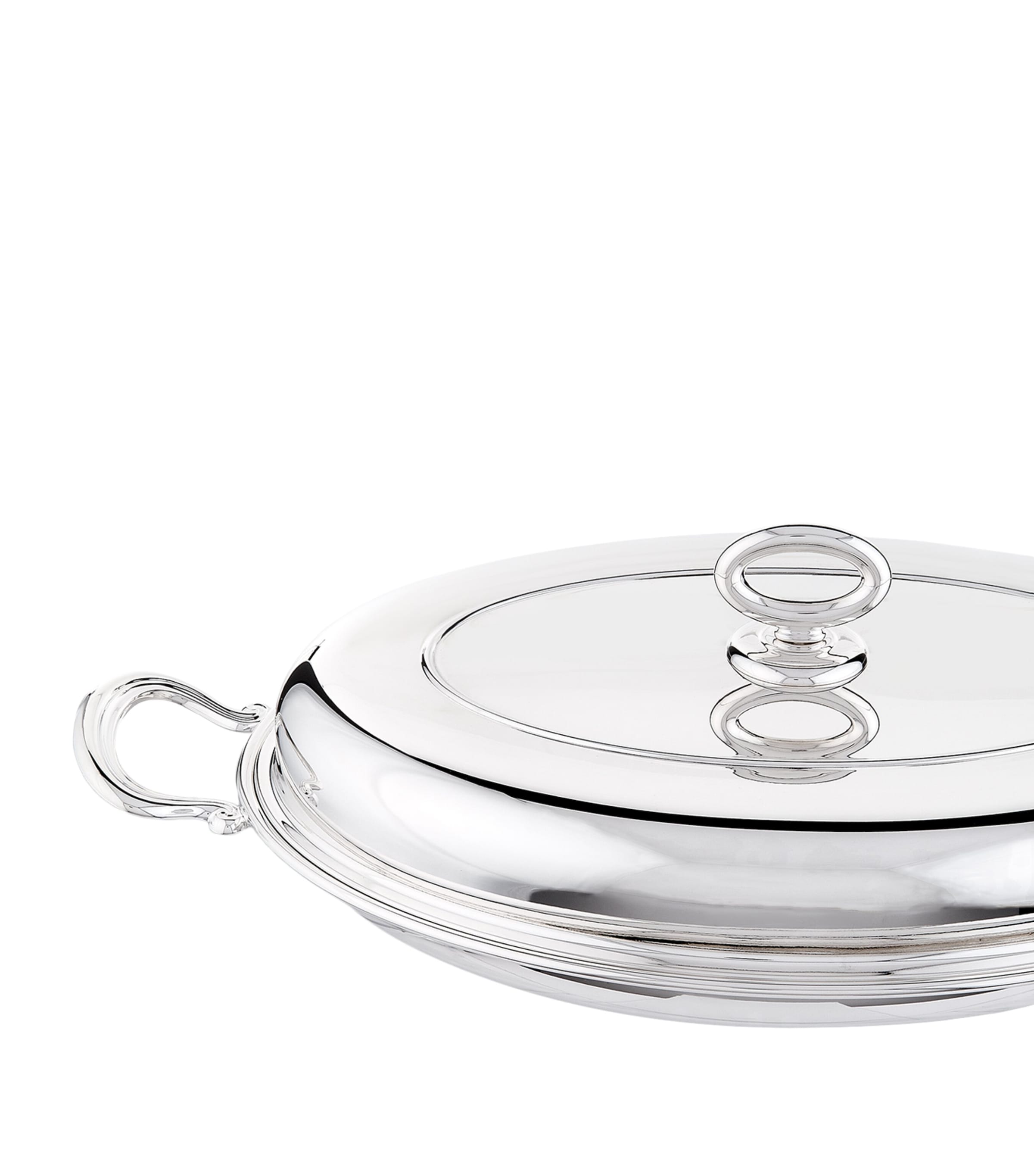 Silver Plated Georgian Oval Serving Dish (25 x 33cm) SILVER Image 2