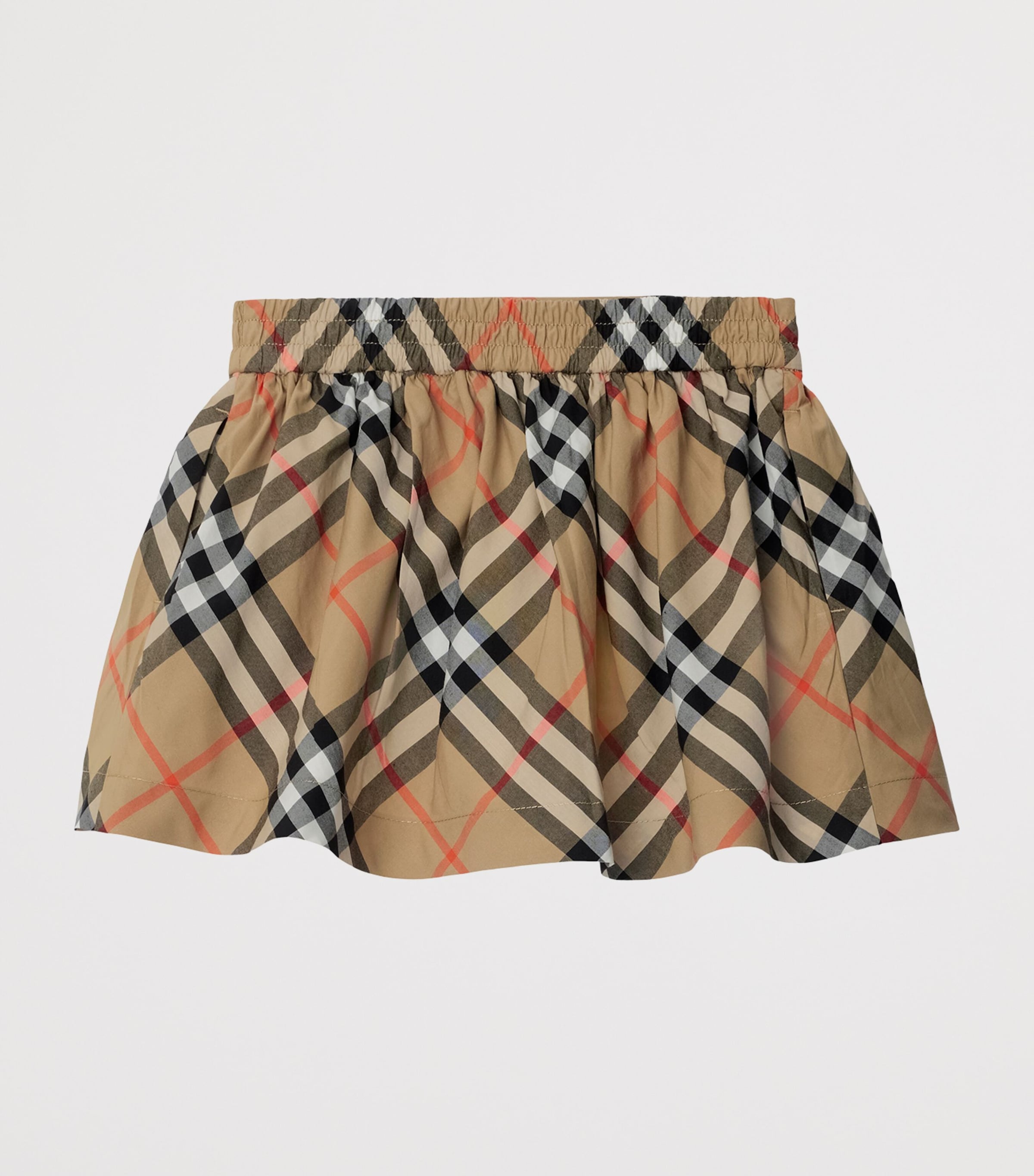 Cotton Check Skirt (6-24 Months) SAND IP CHECK Image 2