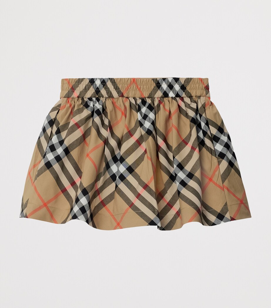 Cotton Check Skirt (6-24 Months) SAND IP CHECK Image 2