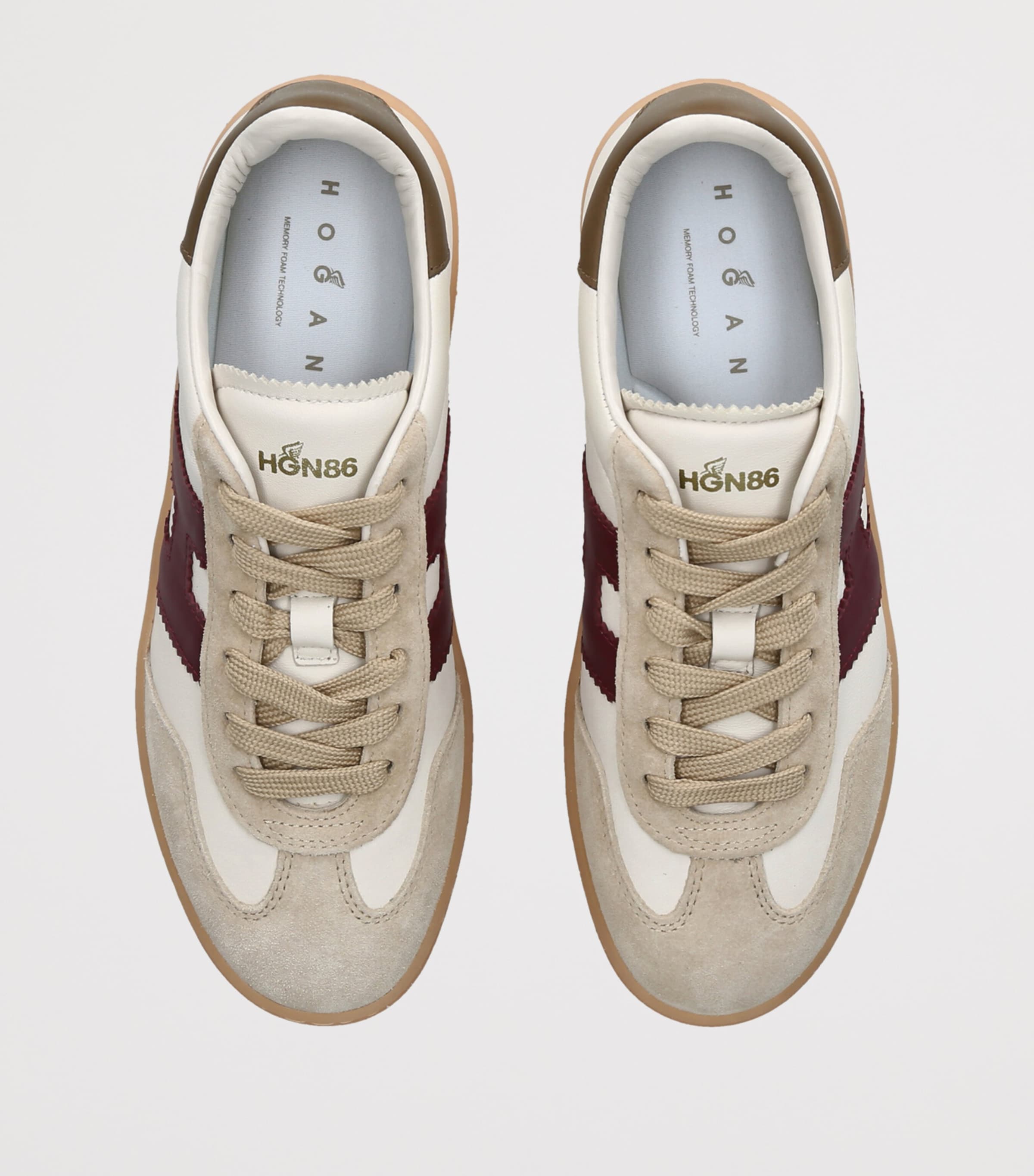Hogan Leather Cool Sneakers White/red Image 3