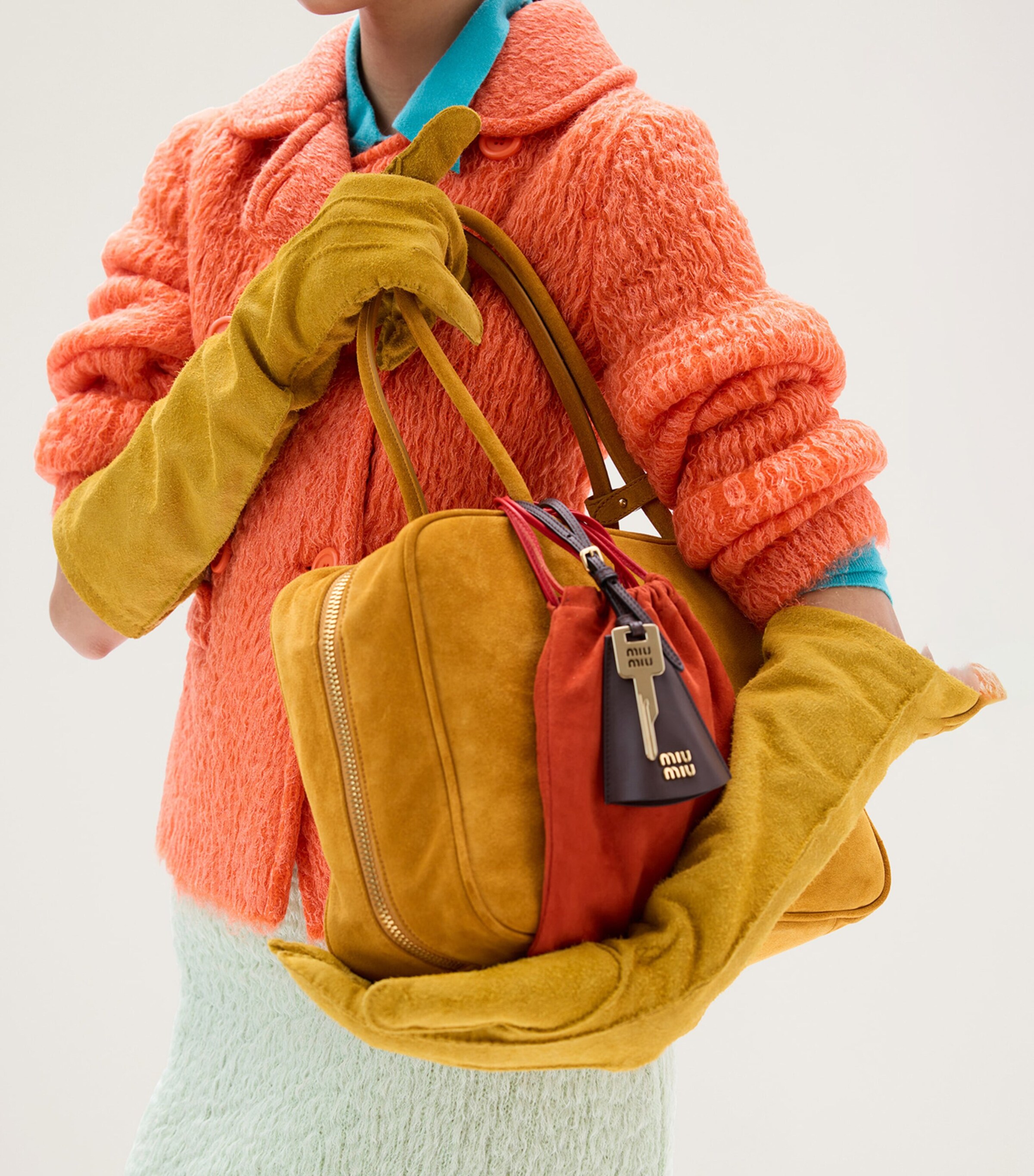 Suede Beau Top-Handle Bag F0R55 Image 2