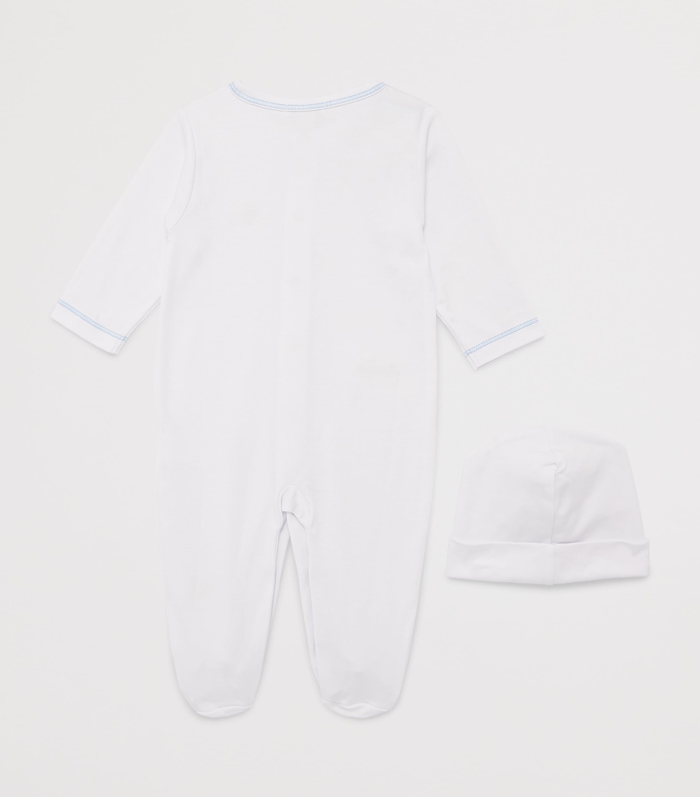 Kissy Kissy Pima Cotton All-In-One and Hat Set (0-9 Months) Image 2