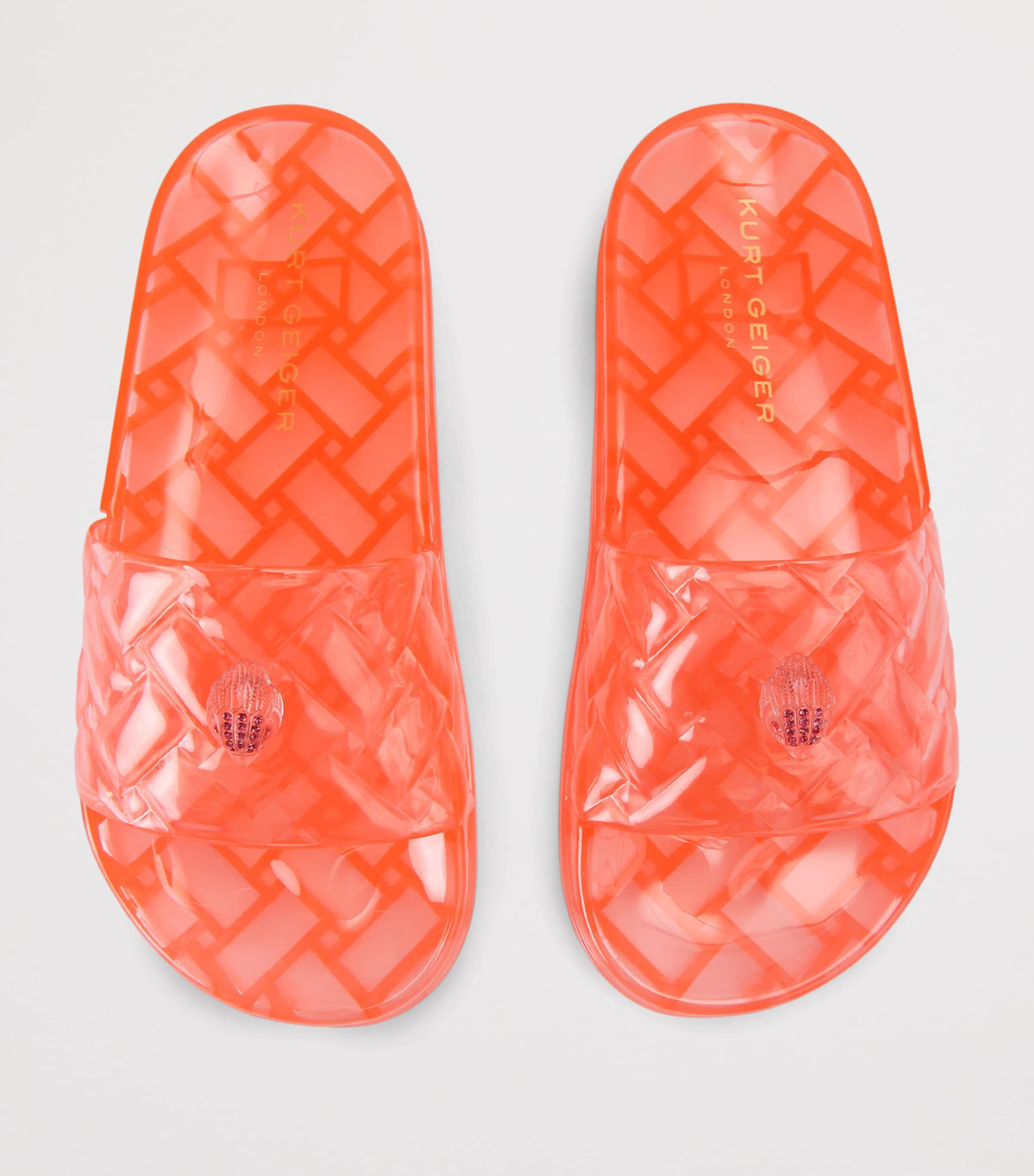 Kurt Geiger London Jelly Meena Slides Pink Comb Image 4