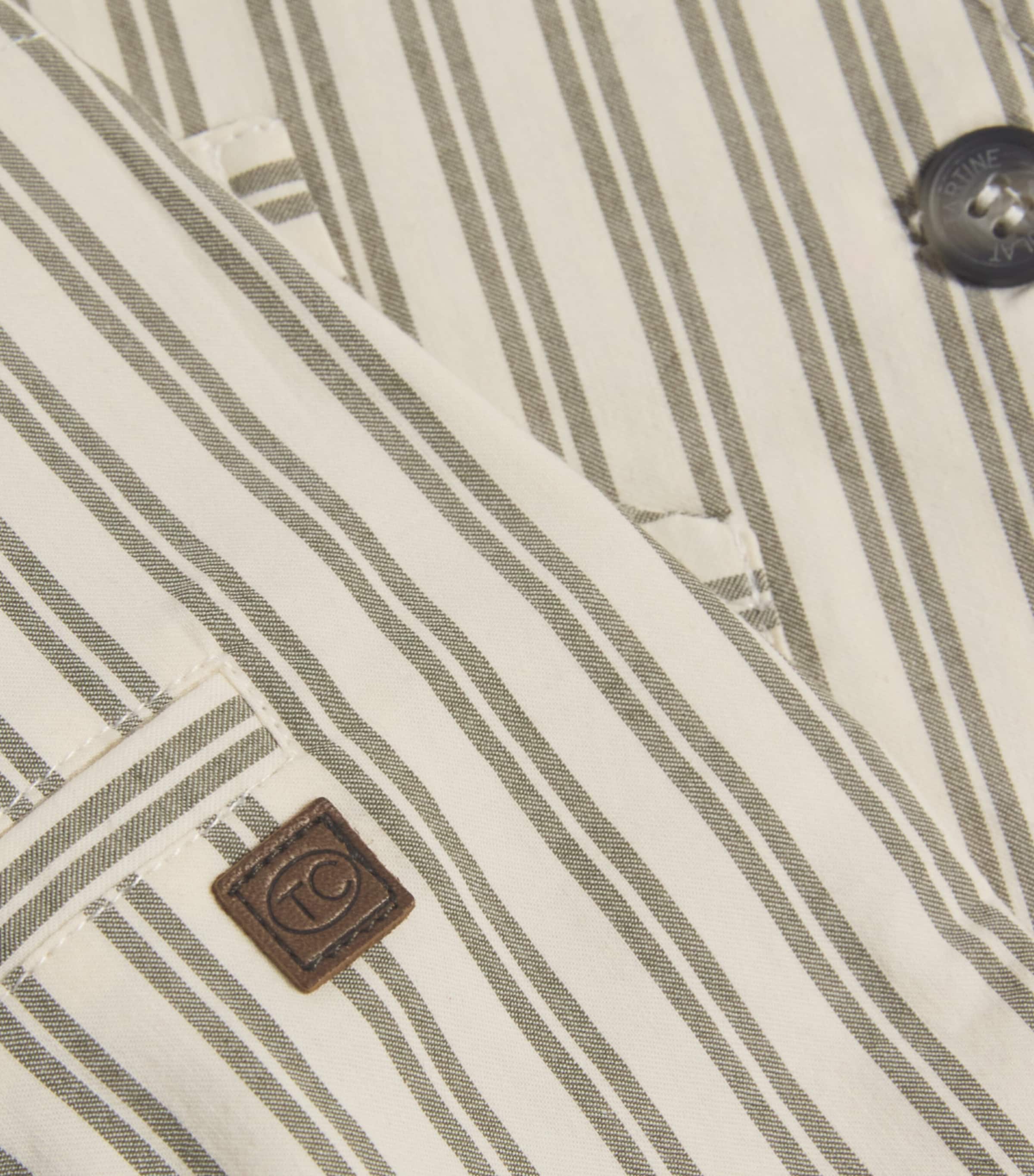 Tartine et Chocolat Cotton Striped Dungarees (3-36 Months) Fougï¿½re Image 3