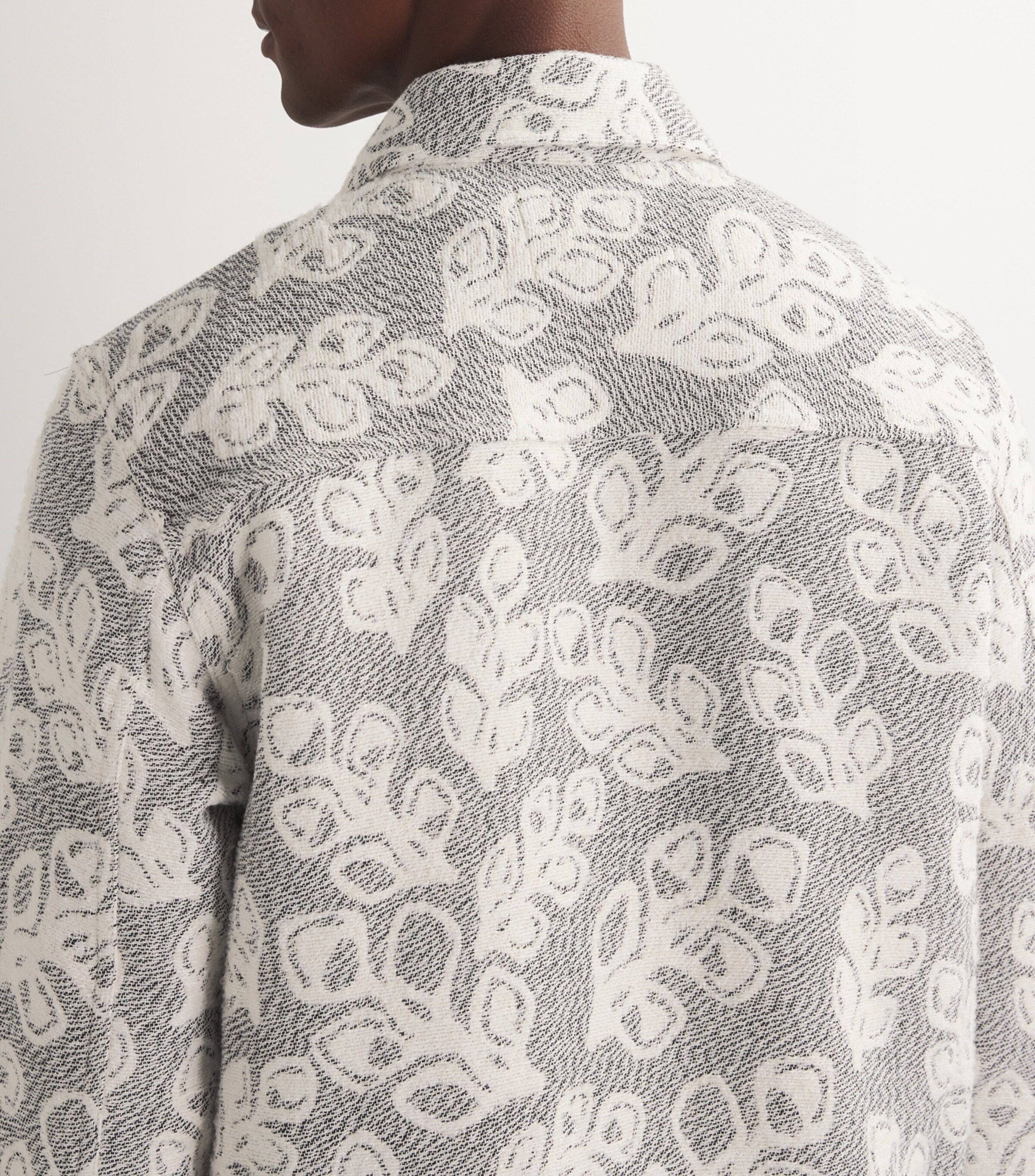 Jacquard Rahim Jacket BLACK MELANGE #793 Image 6