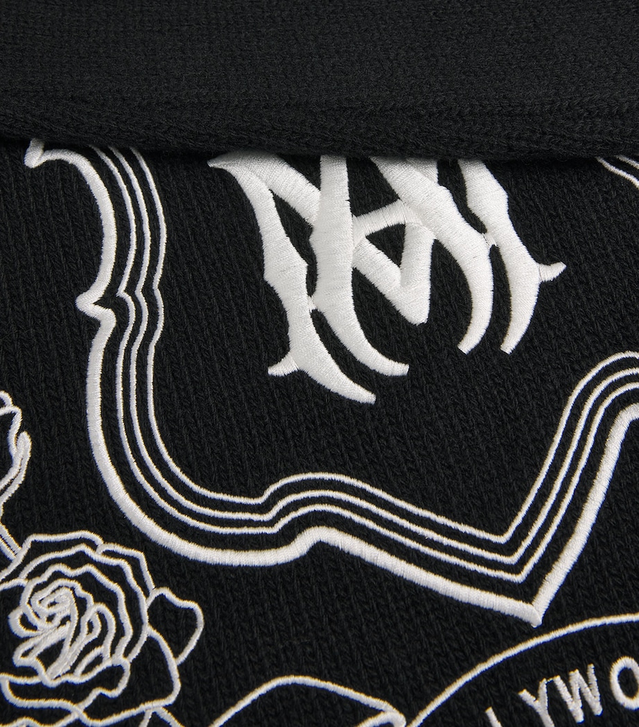 Wool Crest Logo Sweater BLACK Image 5